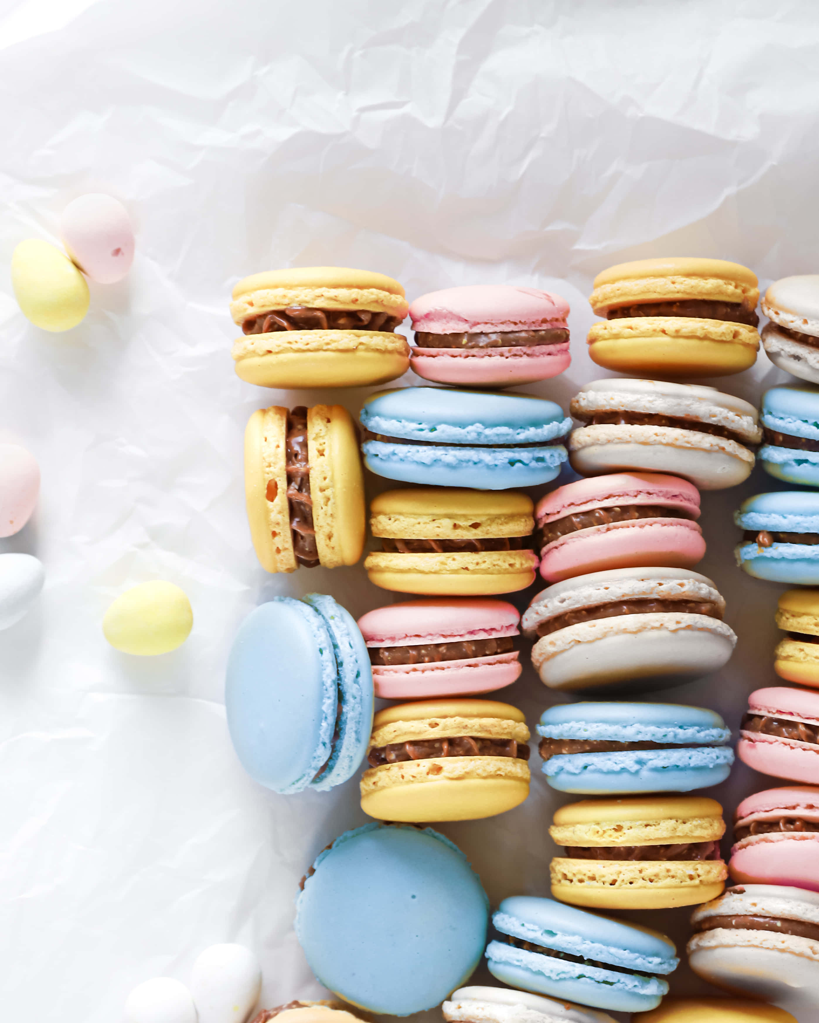 Easter Egg, various colors, macaron, 2K Phone Wallpaper