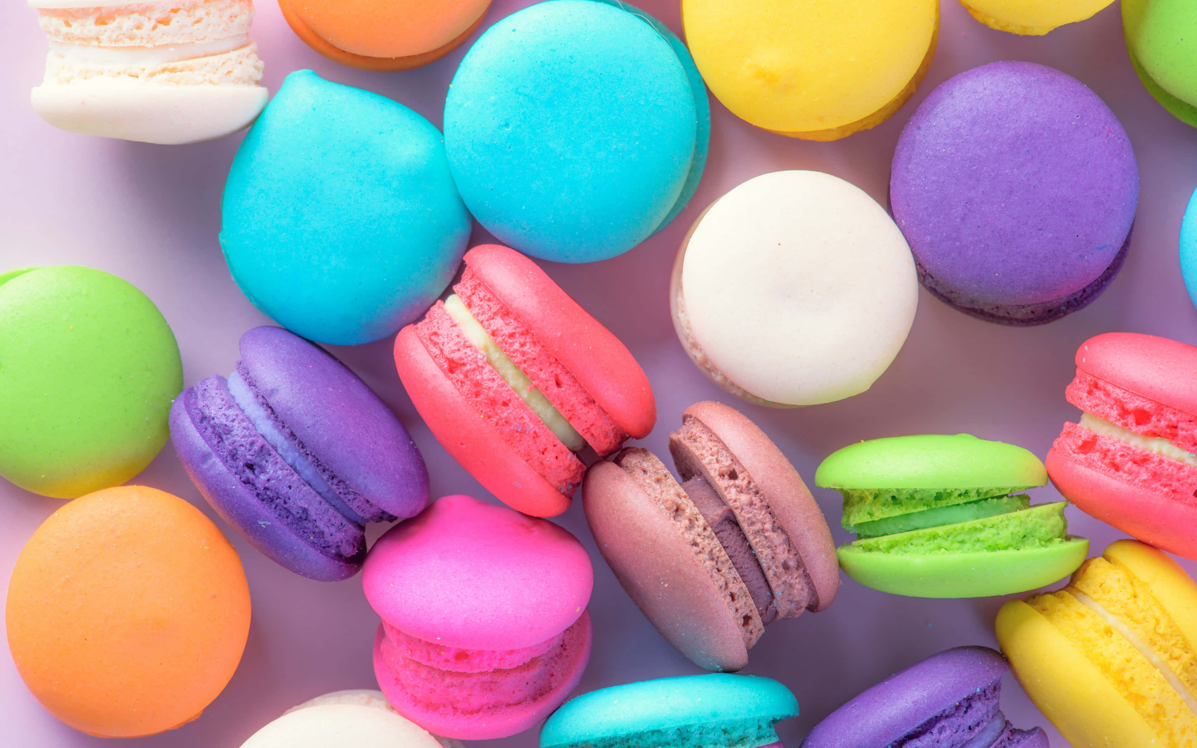 vivid colors, macaron, different flavors, 4K Desktop Wallpaper