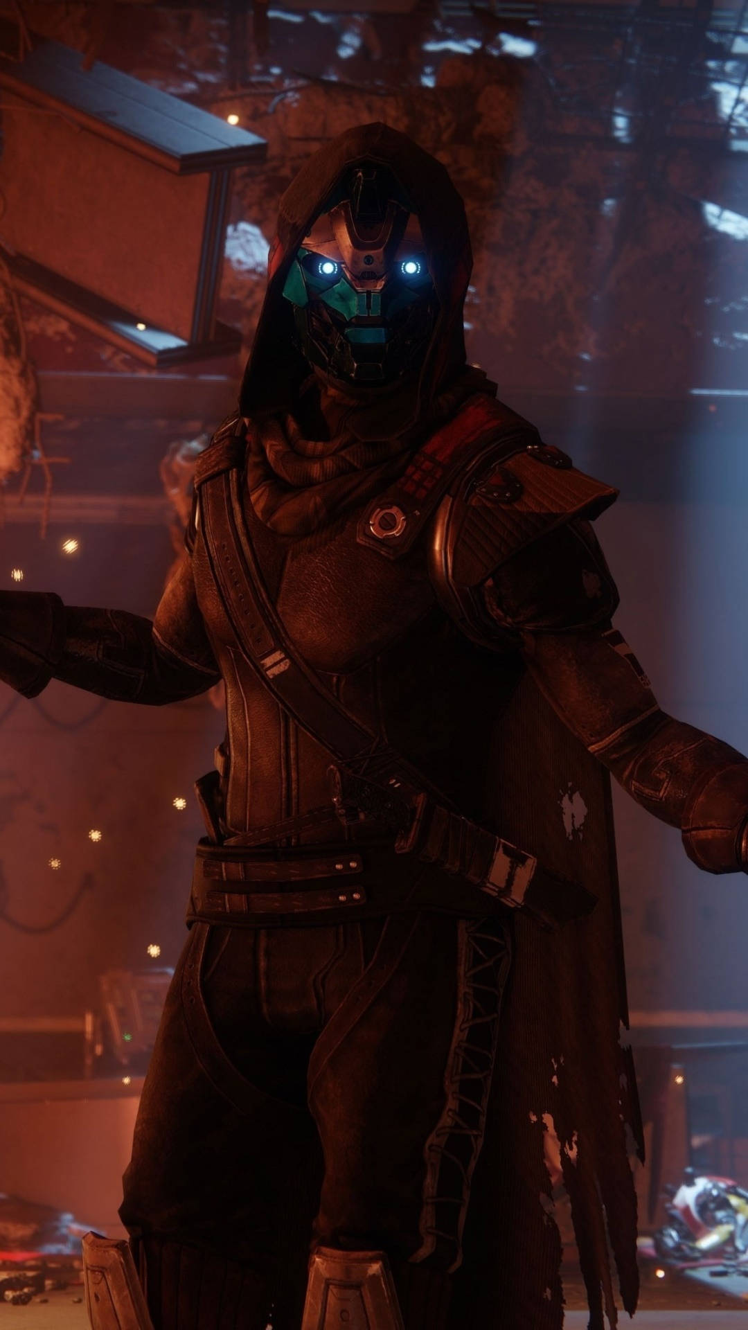 Destiny 2, clawed sword, glowing blue eyes, Full HD Phone Wallpaper