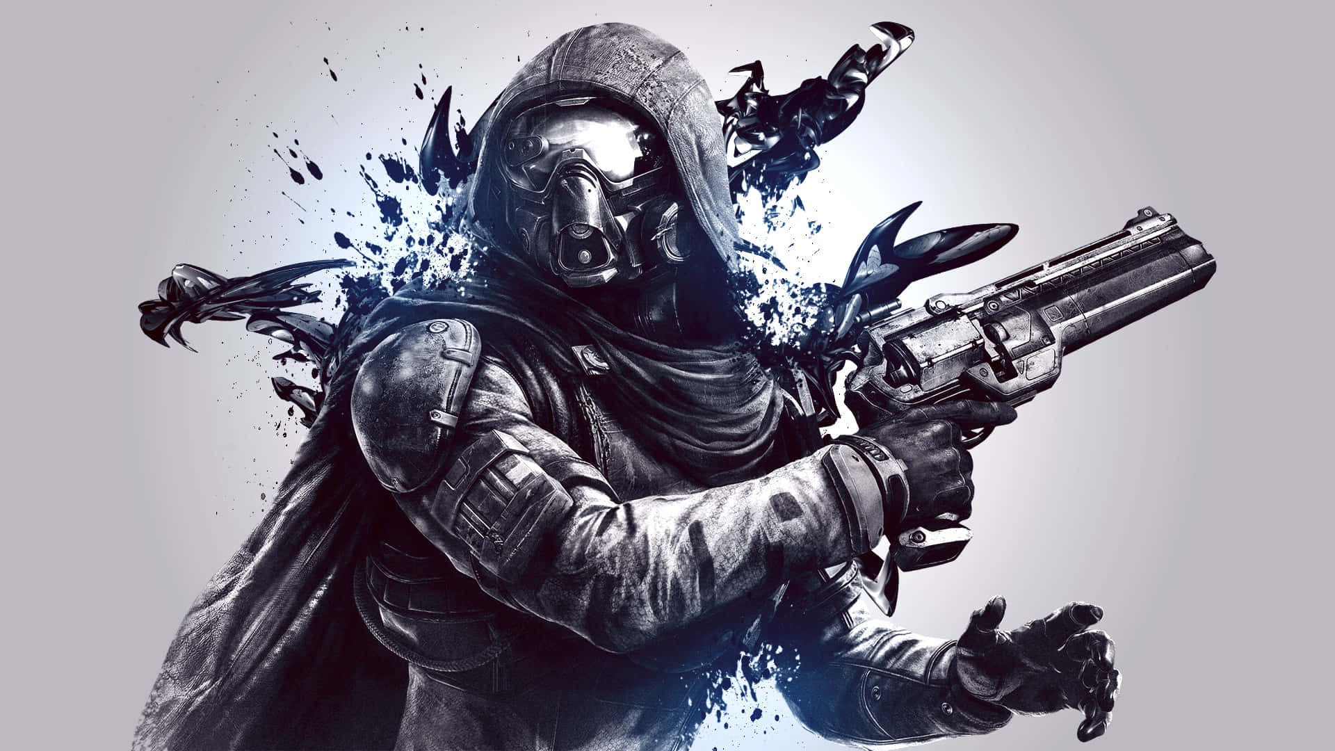 Destiny 2 Hunter, hooded masked warrior, dark armor, Full HD Desktop Wallpaper