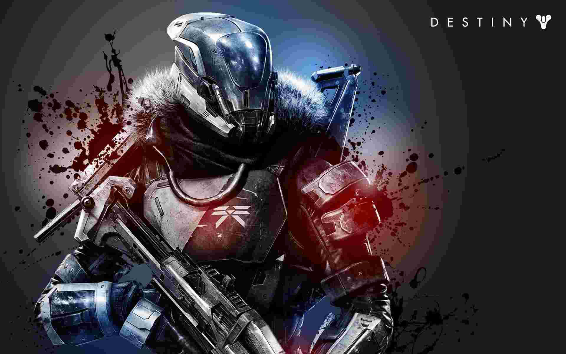 Destiny 2, Hunter, glowing red weapon, Full HD Desktop Wallpaper