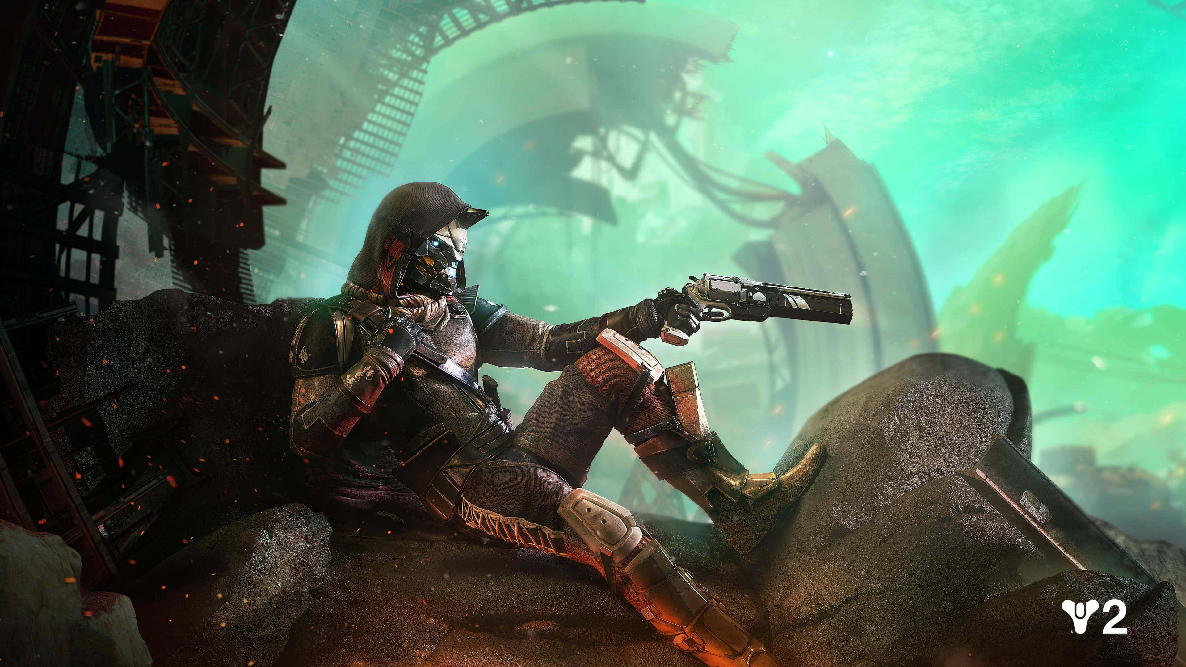 Destiny 2, Hunter, dark armor, 4K Desktop Wallpaper