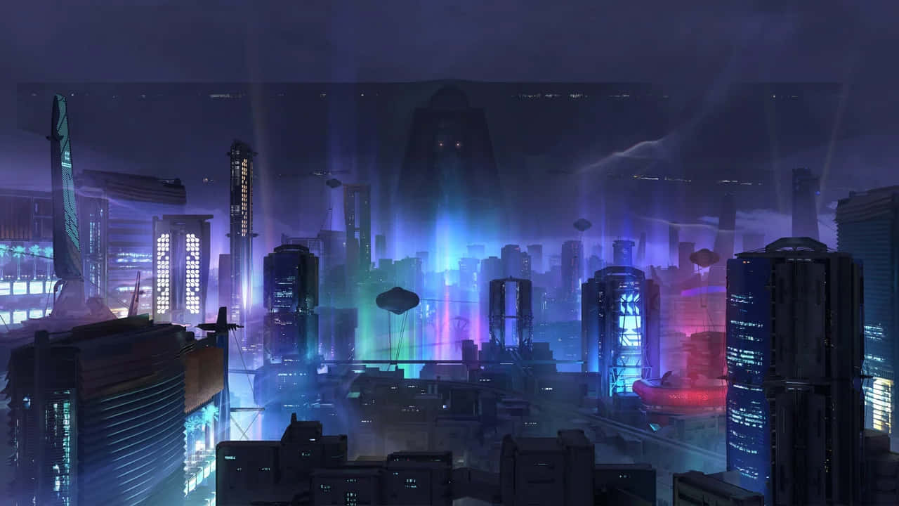 Destiny 2 Lightfall, neon blue, purple, HD Desktop Wallpaper