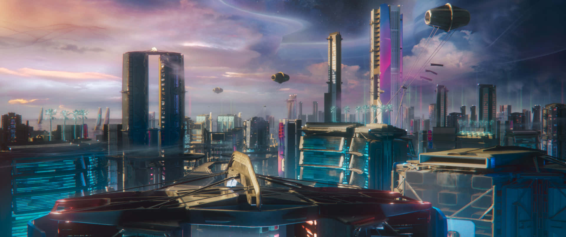 Destiny 2 Lightfall, cityscape, twilight, Full HD Desktop Wallpaper