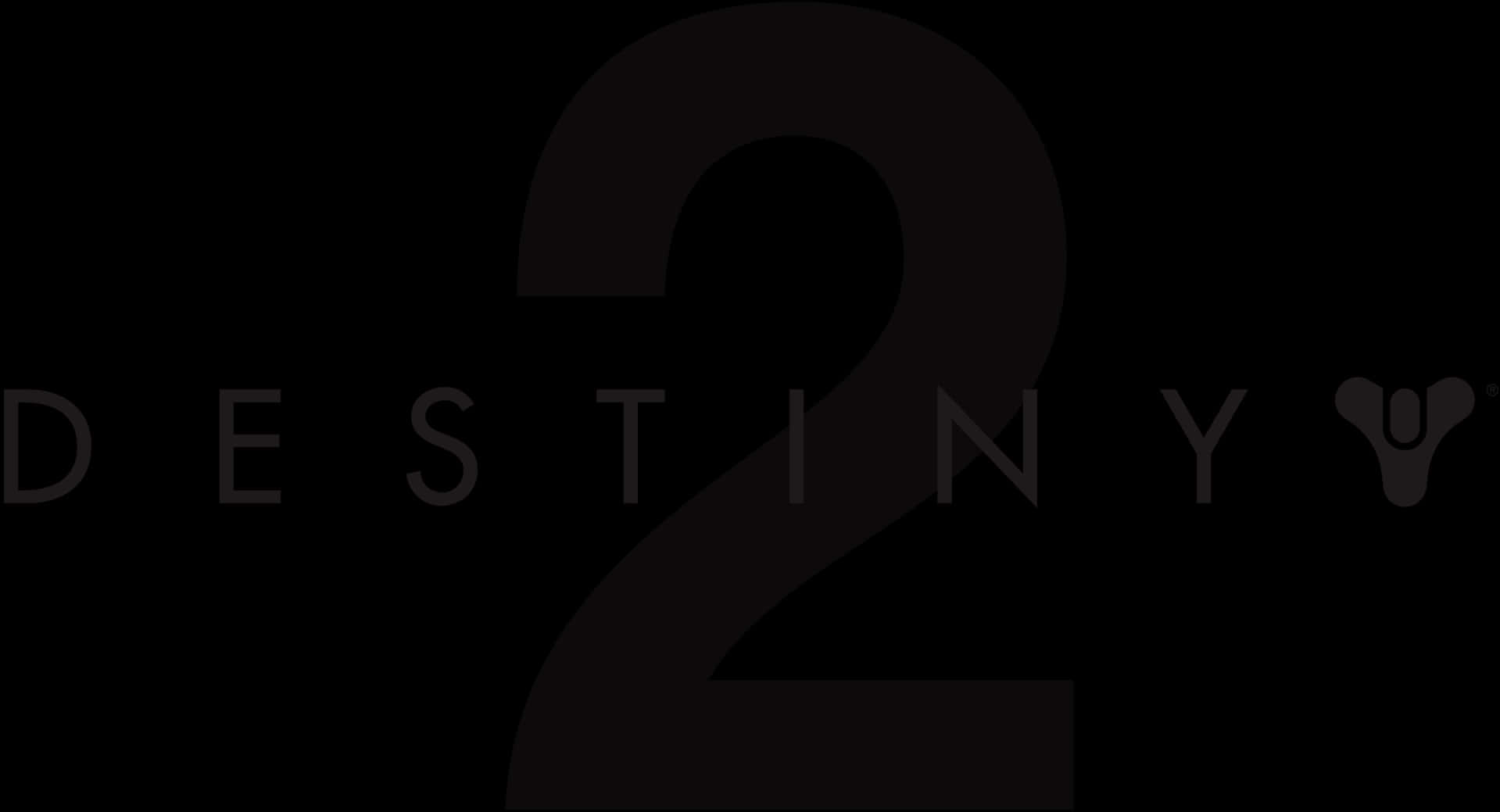 Destiny 2, logo, grayscale, HD Desktop Wallpaper