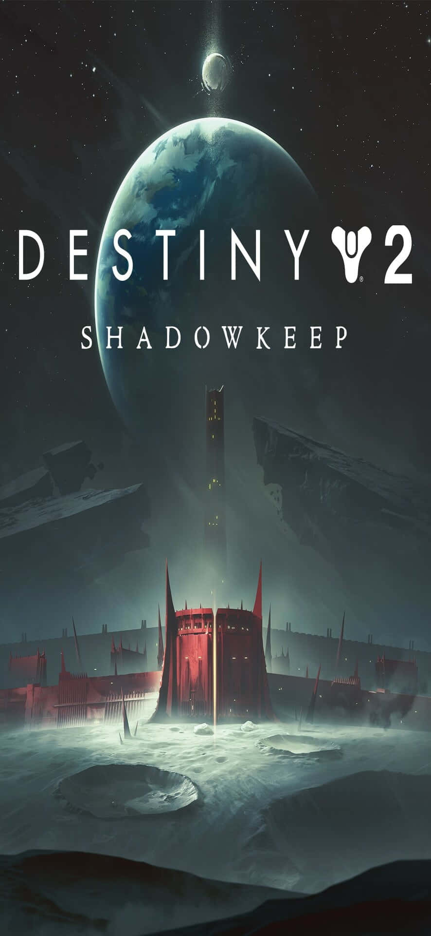 Destiny 2, red fortress, snowy alien planet, Full HD Phone Wallpaper