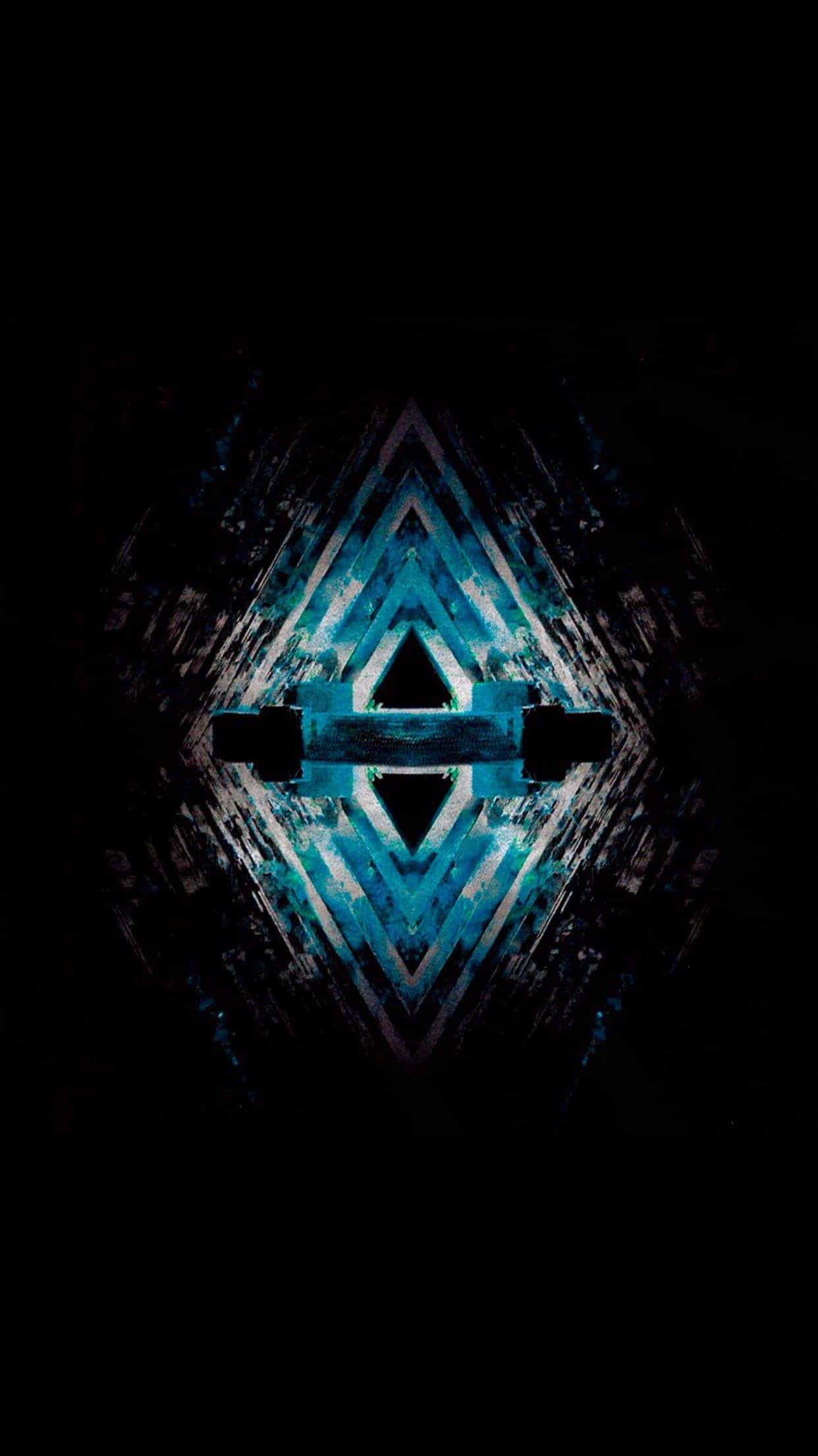 Destiny 2, blue geometric pattern, central diamond, Full HD Phone Wallpaper