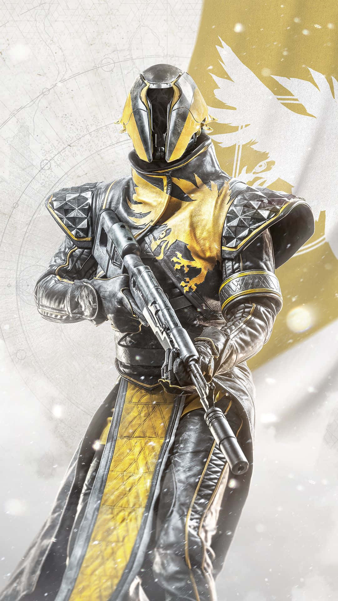 Destiny 2, knight, black and gold armor, Full HD Phone Wallpaper