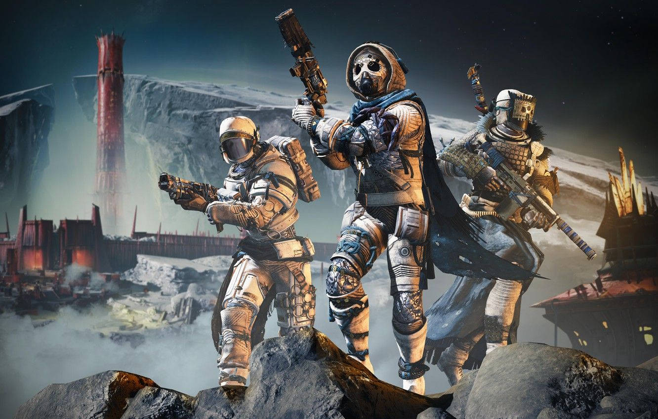 Destiny 2 Shadowkeep, rocky terrain, desolate alien landscape, HD Desktop Wallpaper
