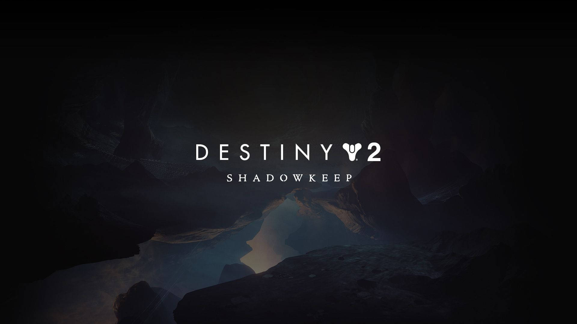 Destiny 2 Shadowkeep, lunar setting, glowing blue light, Full HD Desktop Wallpaper