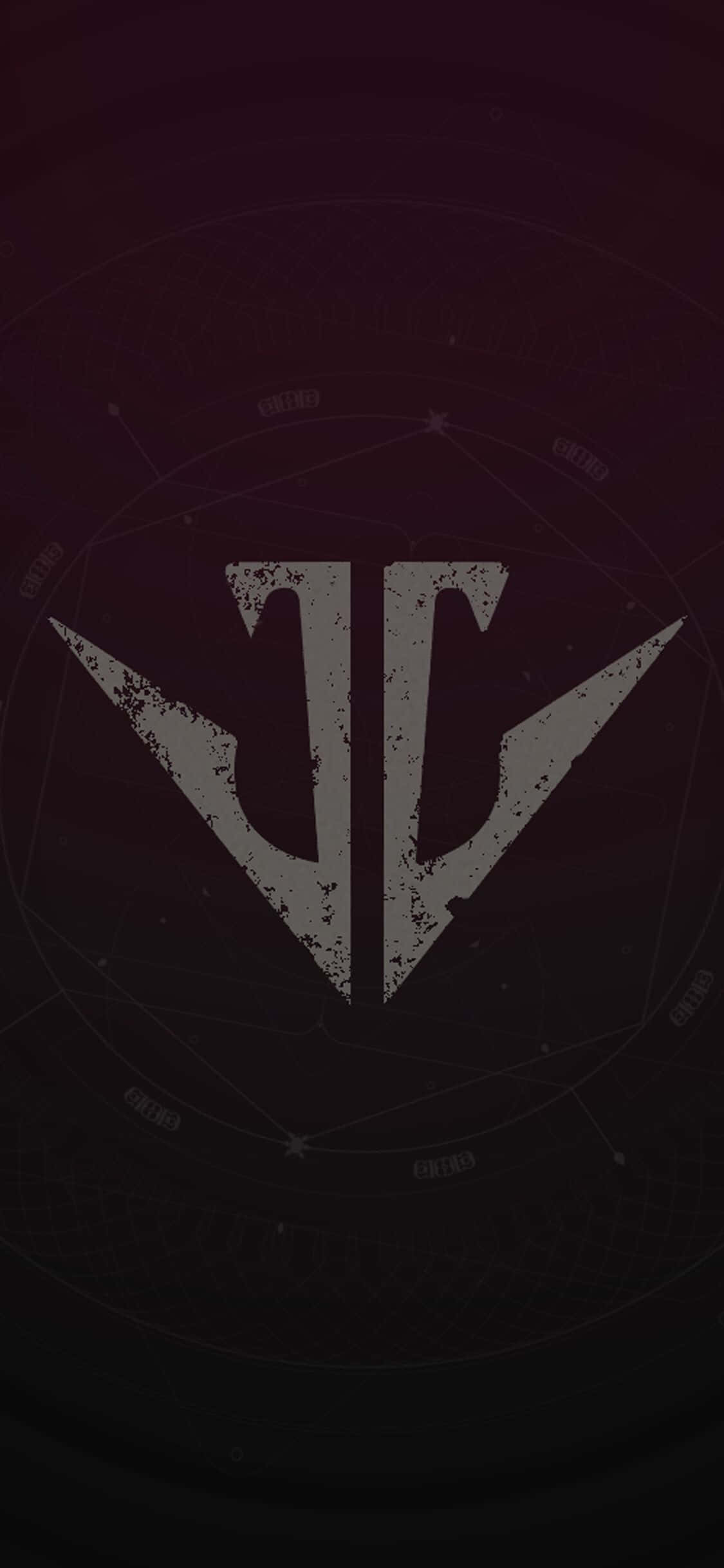 Destiny 2, silver logo, dark purple gradient, Full HD Phone Wallpaper