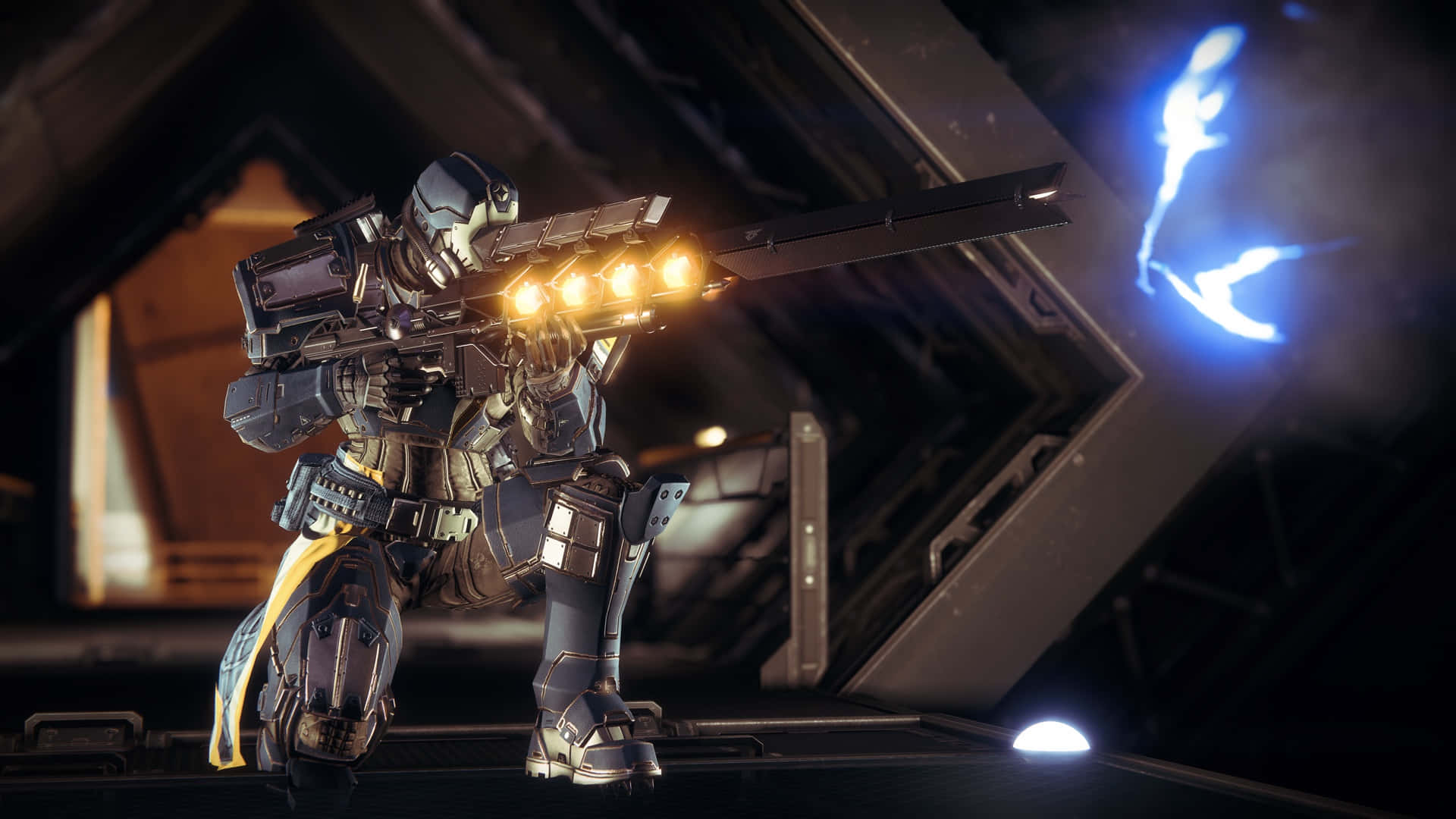 Destiny 2 Warmind, futuristic armored soldier, glowing weapon, Full HD Desktop Wallpaper