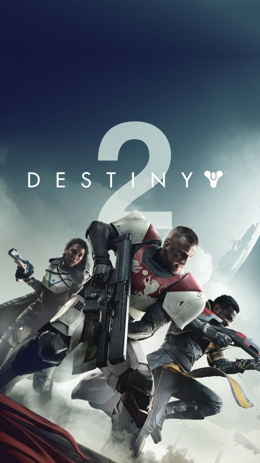Destiny 2, armored guardians, stormy sky, Full HD Phone Wallpaper