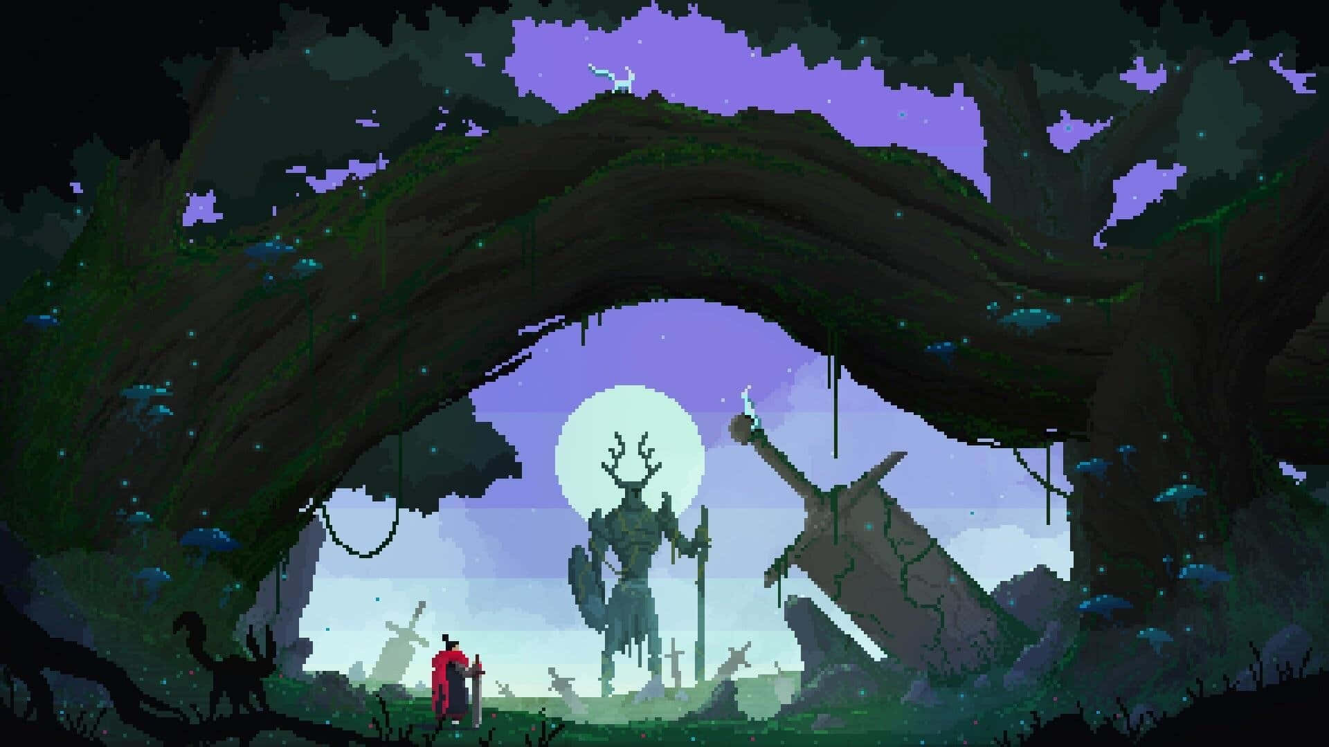 Destiny, pixel art, warrior, Full HD Desktop Wallpaper