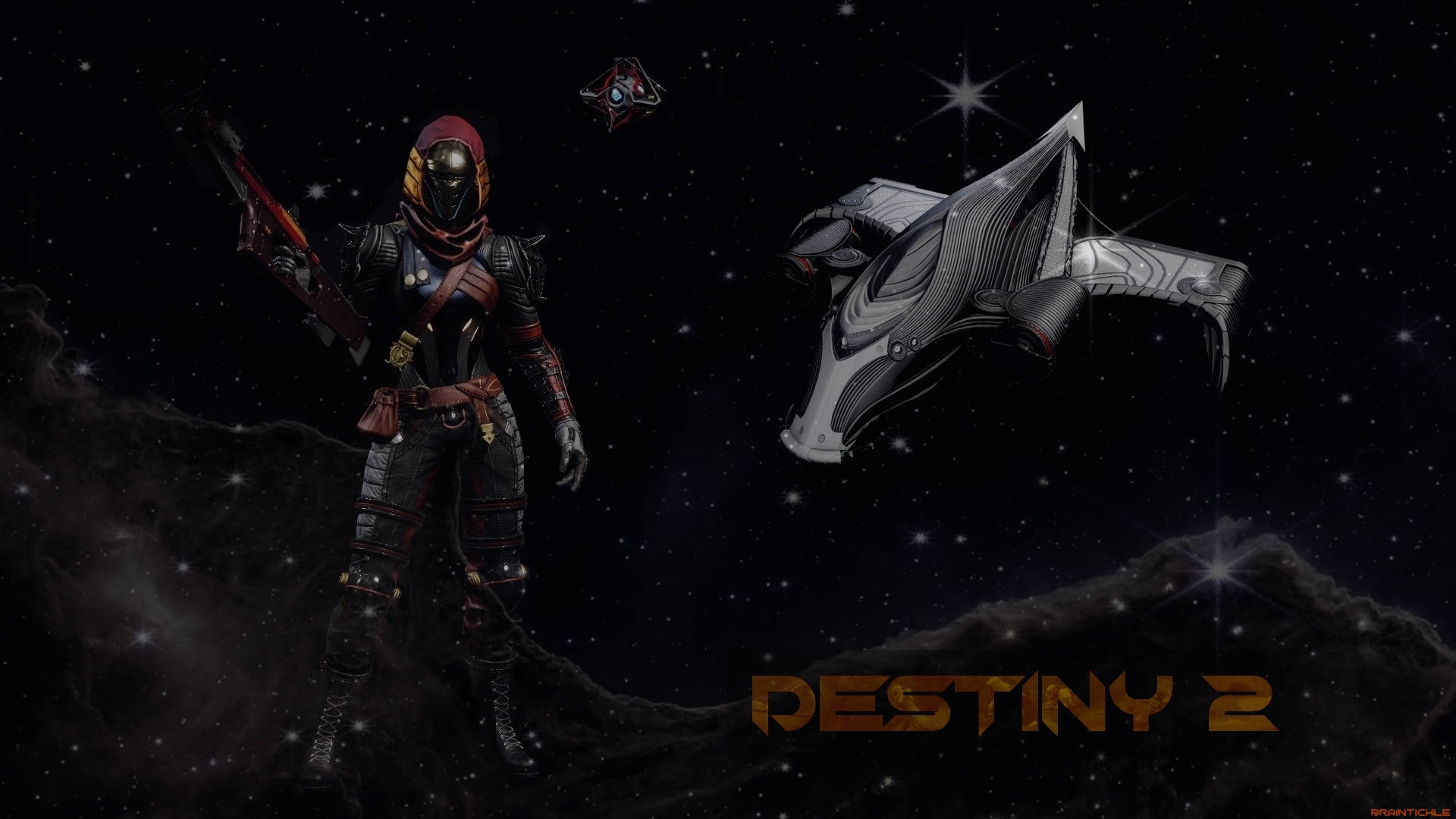 Destiny 2, spaceman, sleek spaceship, Full HD Desktop Wallpaper