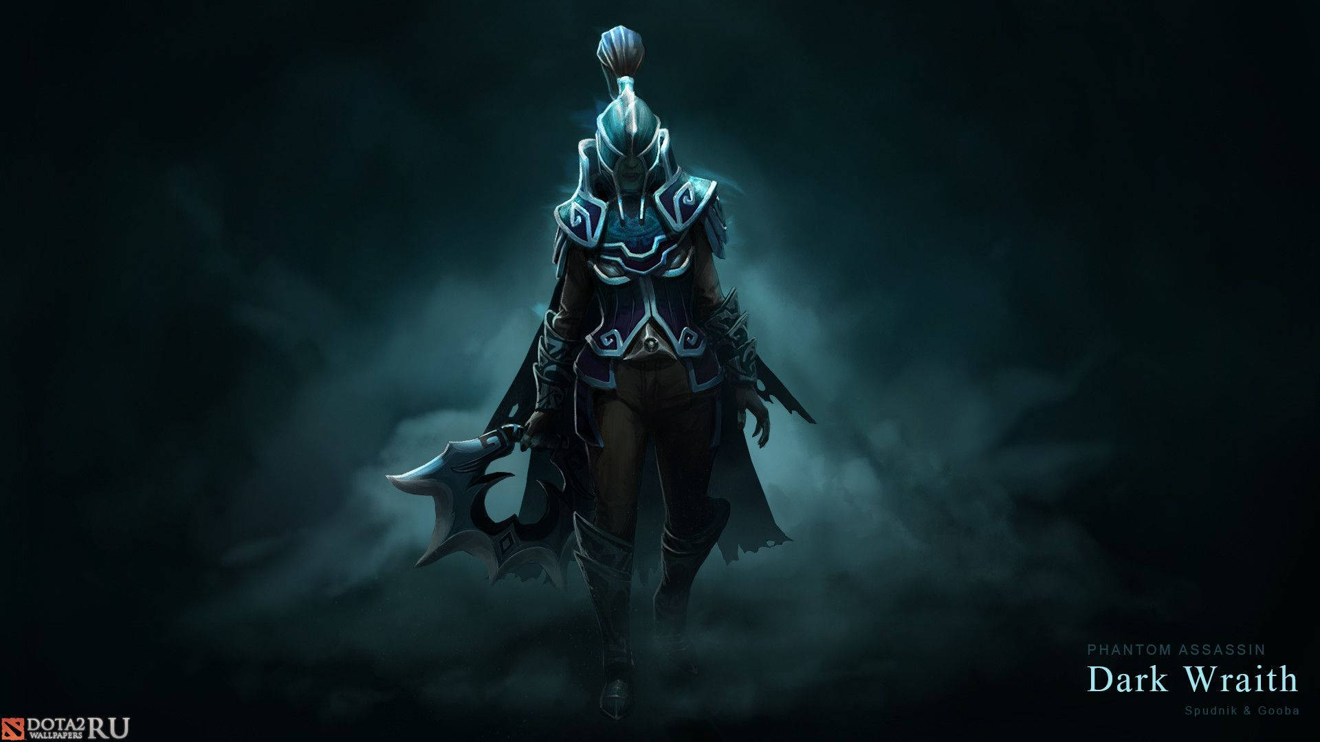 Destiny 2, dark fantasy warrior, ornate blue and black armor, Full HD Desktop Wallpaper