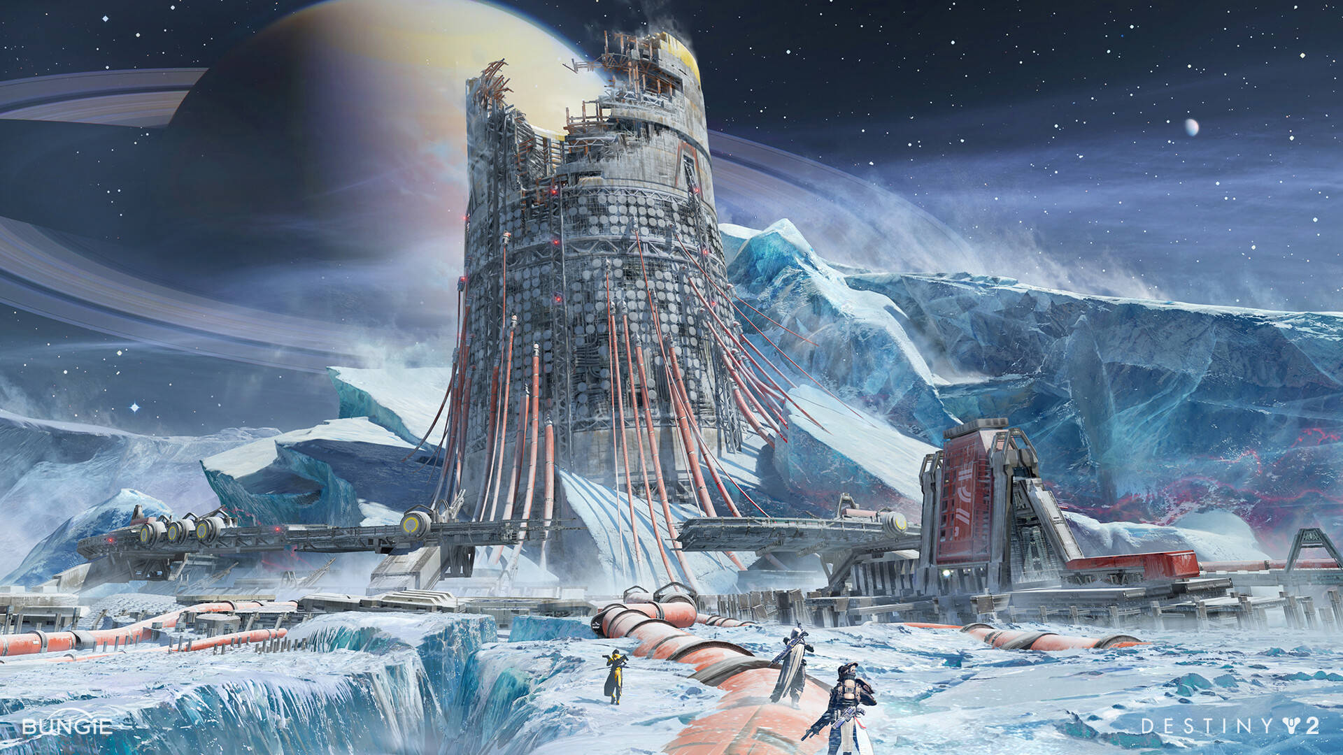 Destiny 4K, unfinished tower, futuristic space station, Full HD Desktop Wallpaper