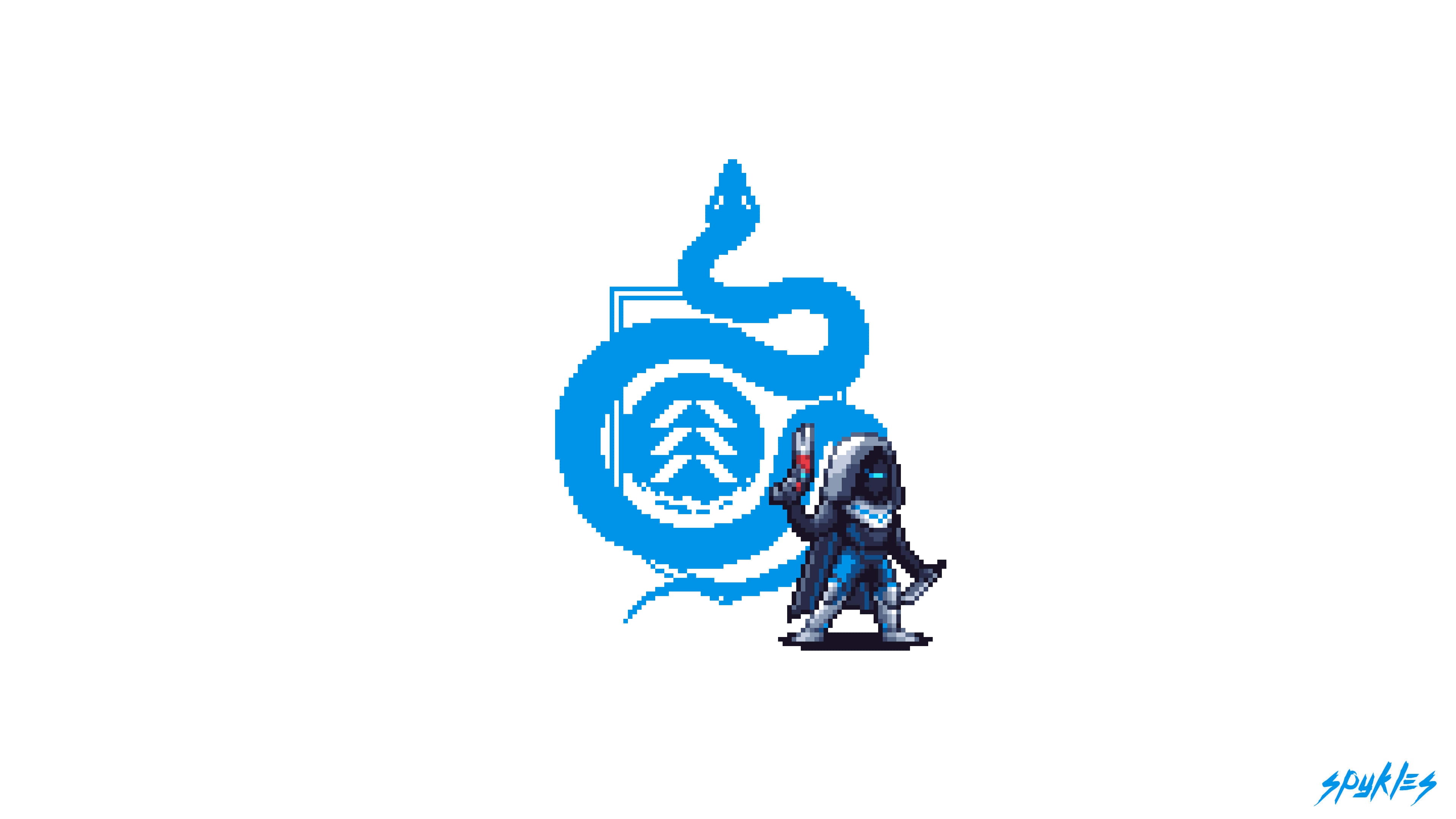 Destiny, pixel art, ninja, 4K Desktop Wallpaper