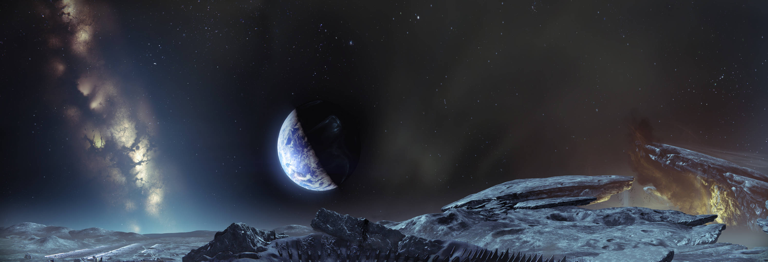 Destiny 4K, Earth, alien moon, 2K Desktop Wallpaper