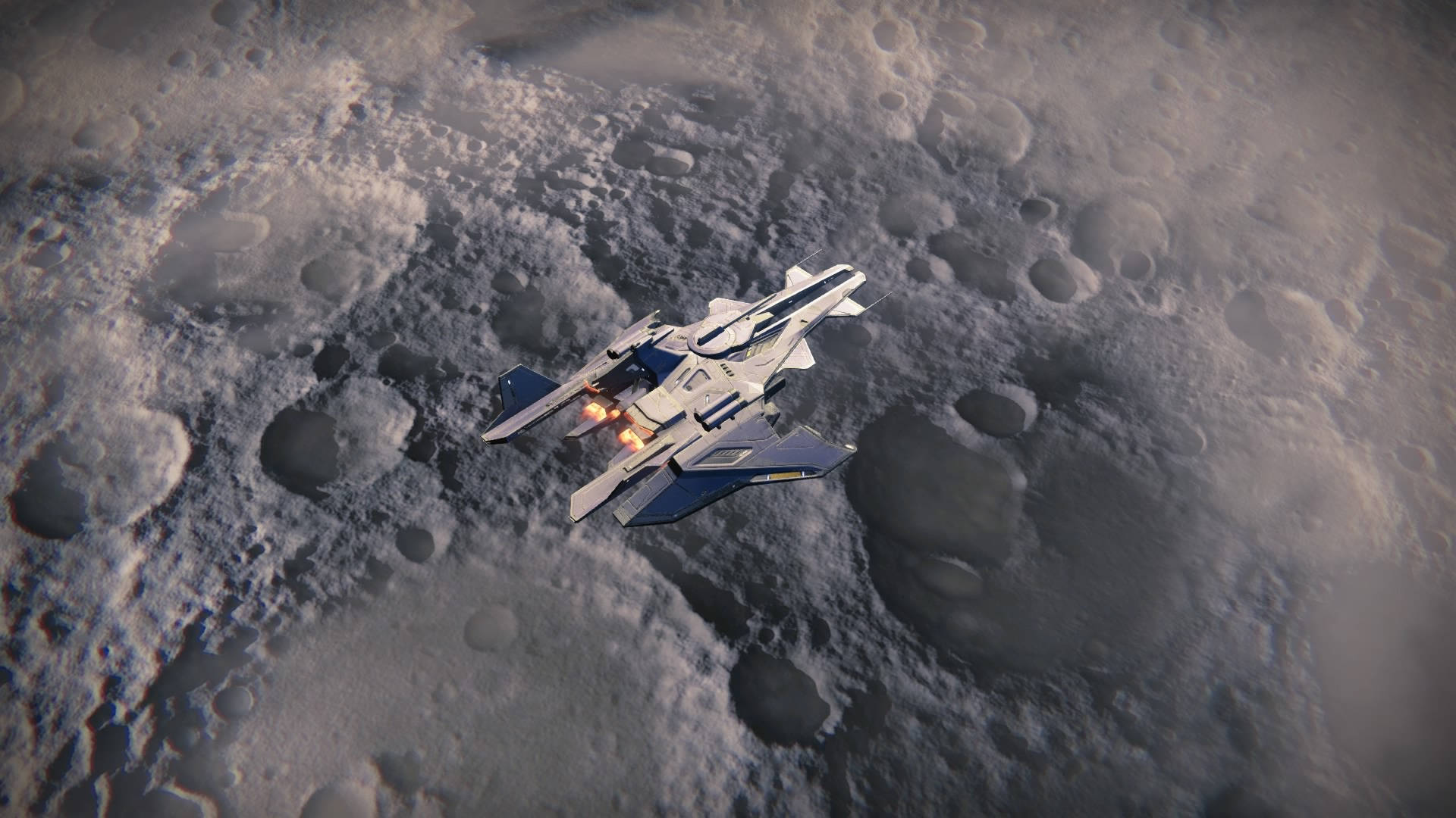 Destiny 4K, flying above moon, cratered moon surface, Full HD Desktop Wallpaper