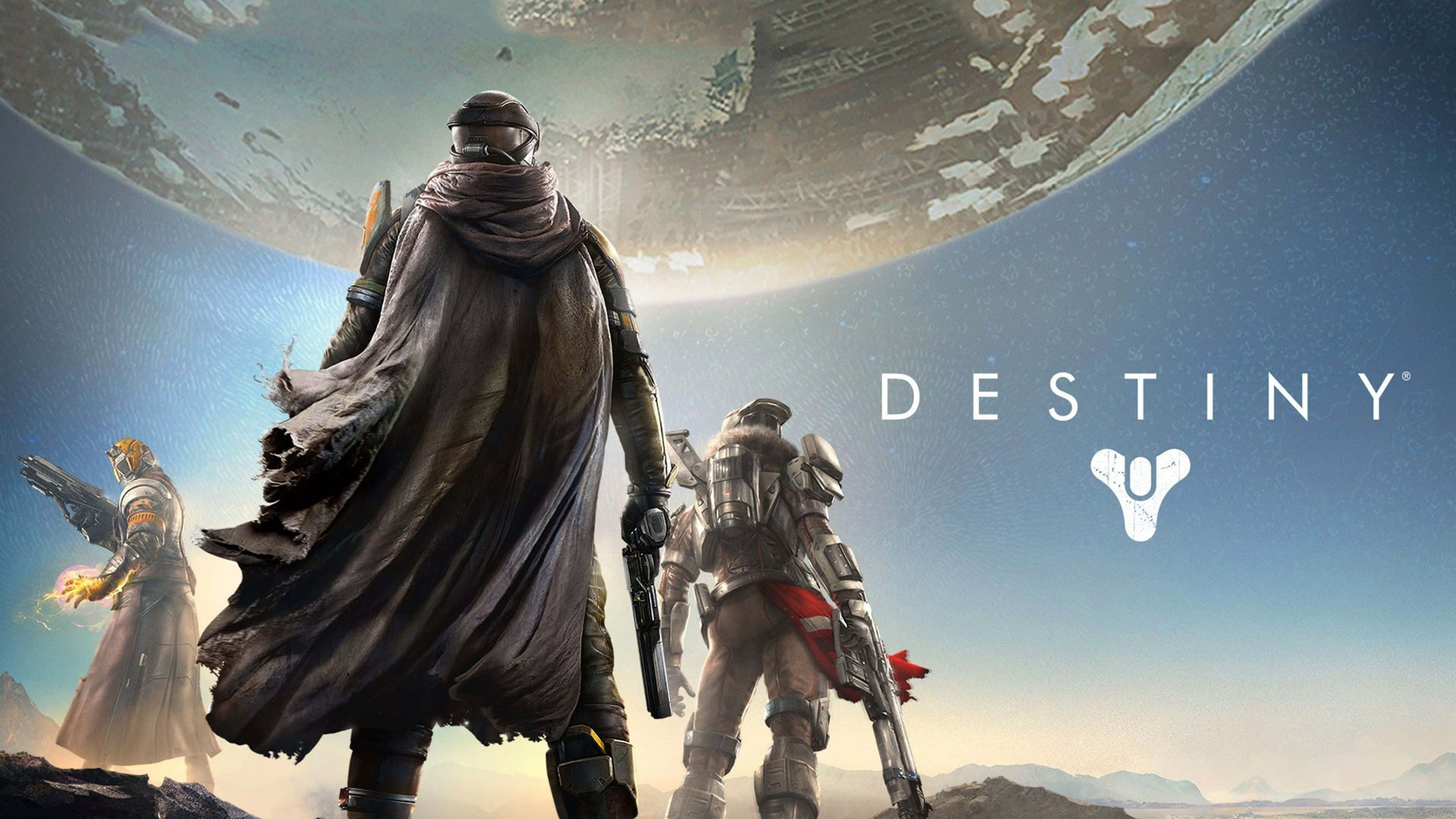 Destiny, space warriors, rocky alien planet, 4K Desktop Wallpaper