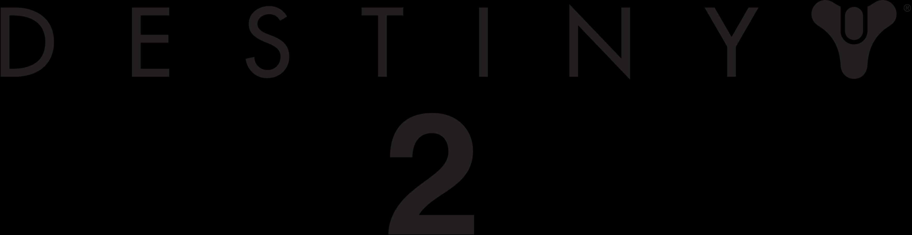 Destiny 2, logo, gray, 2K Desktop Wallpaper