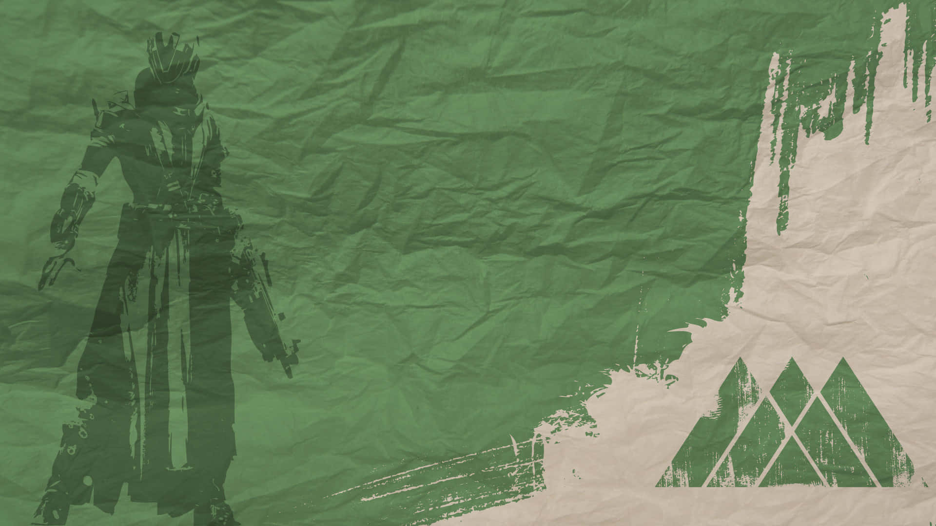 Destiny Logo, green, beige, Full HD Desktop Wallpaper