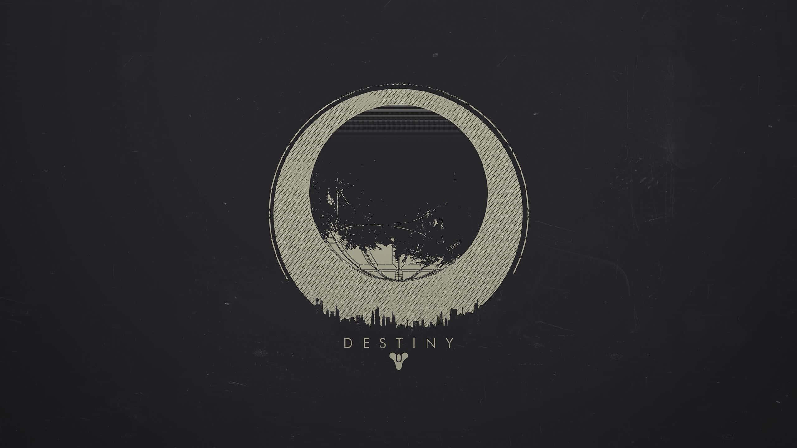 Destiny, logo, circular emblem, 2K Desktop Wallpaper