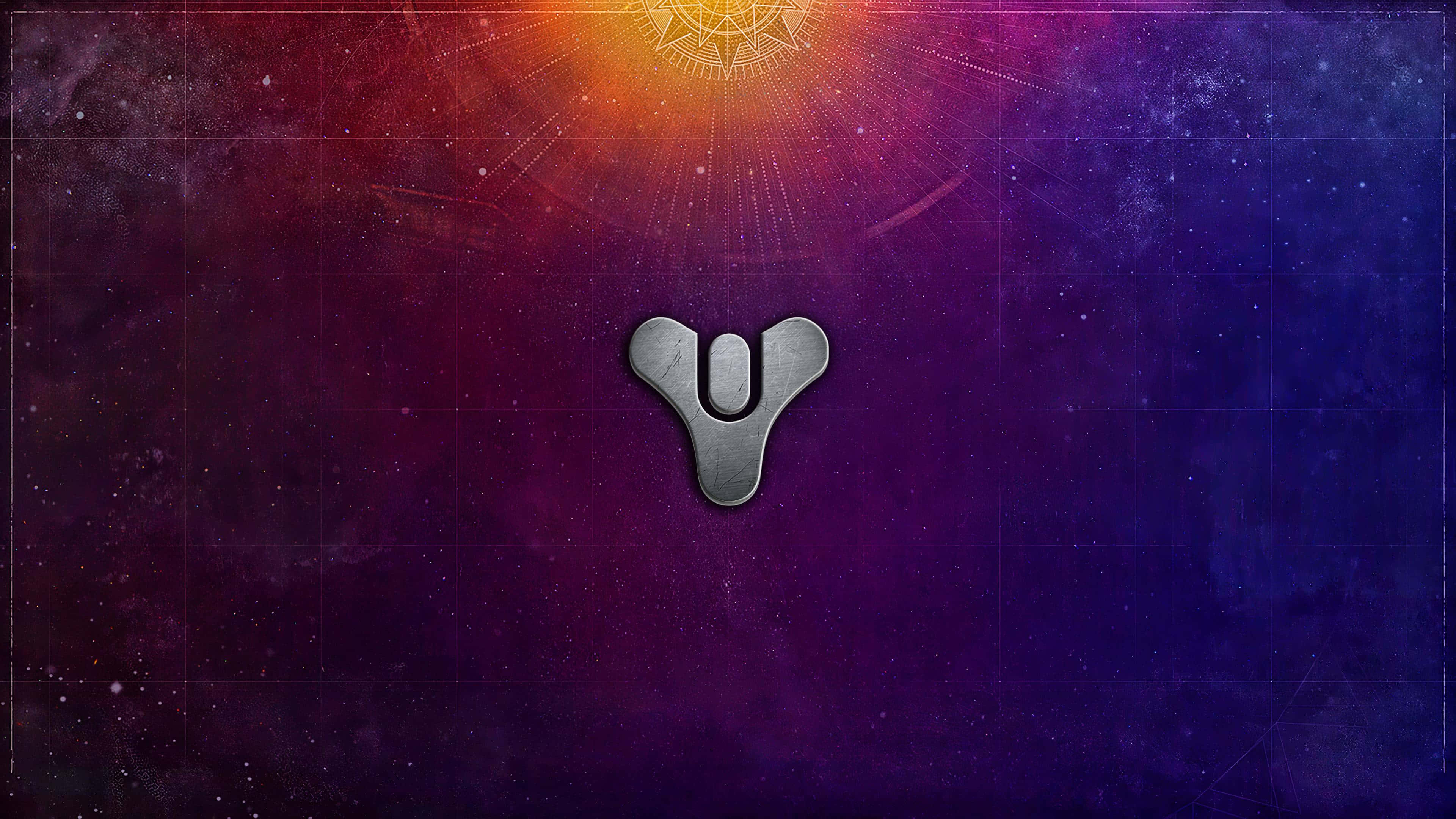 Destiny, metallic 'Y' logo, cosmic gradient, 4K Desktop Wallpaper