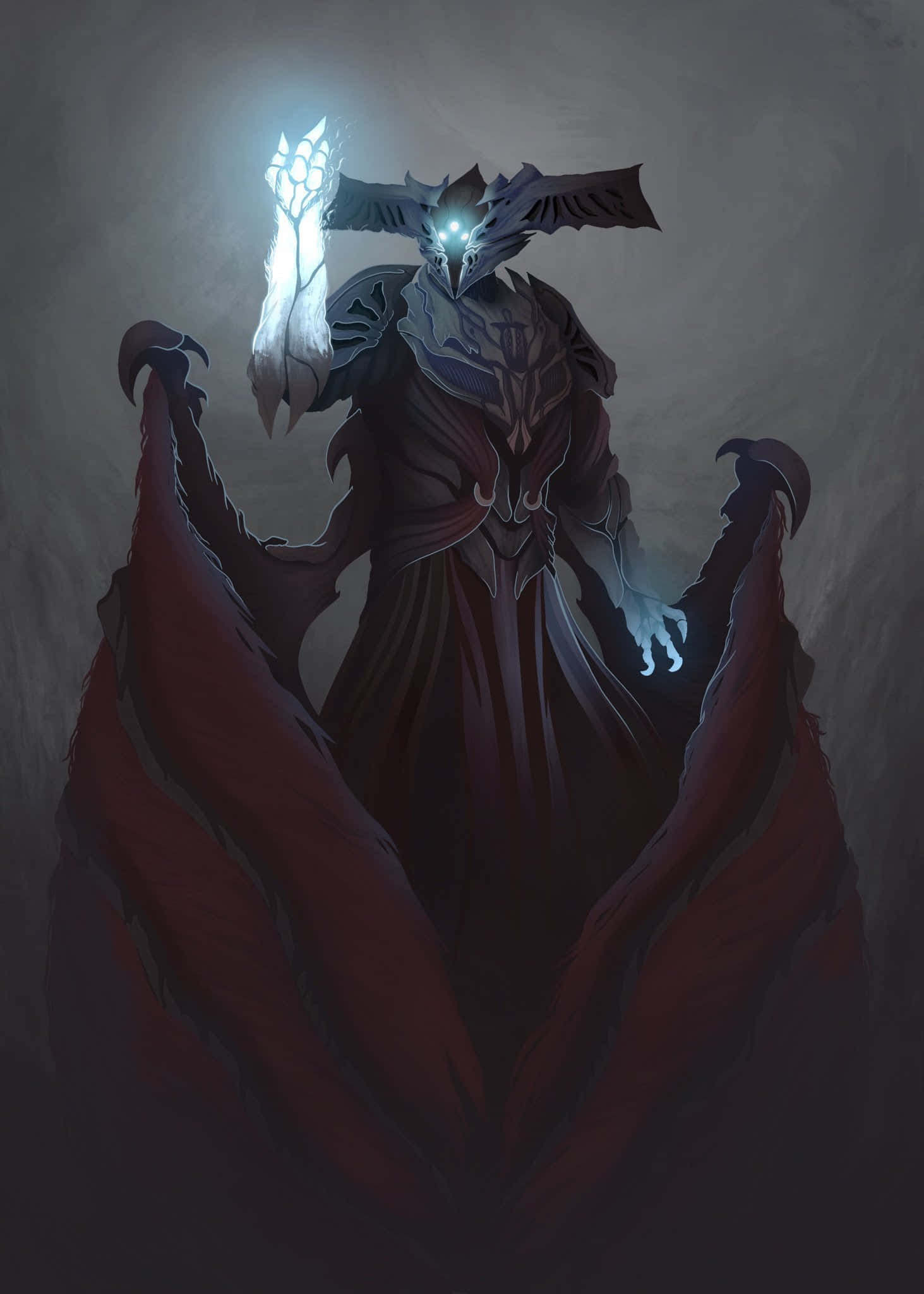 Destiny Oryx, glowing eyes, raised glowing hand, Full HD Phone Wallpaper