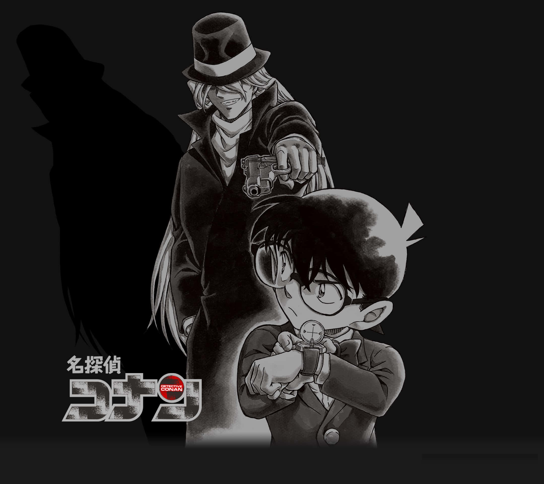 Detective Conan, GIN, top hat, Full HD Desktop Wallpaper