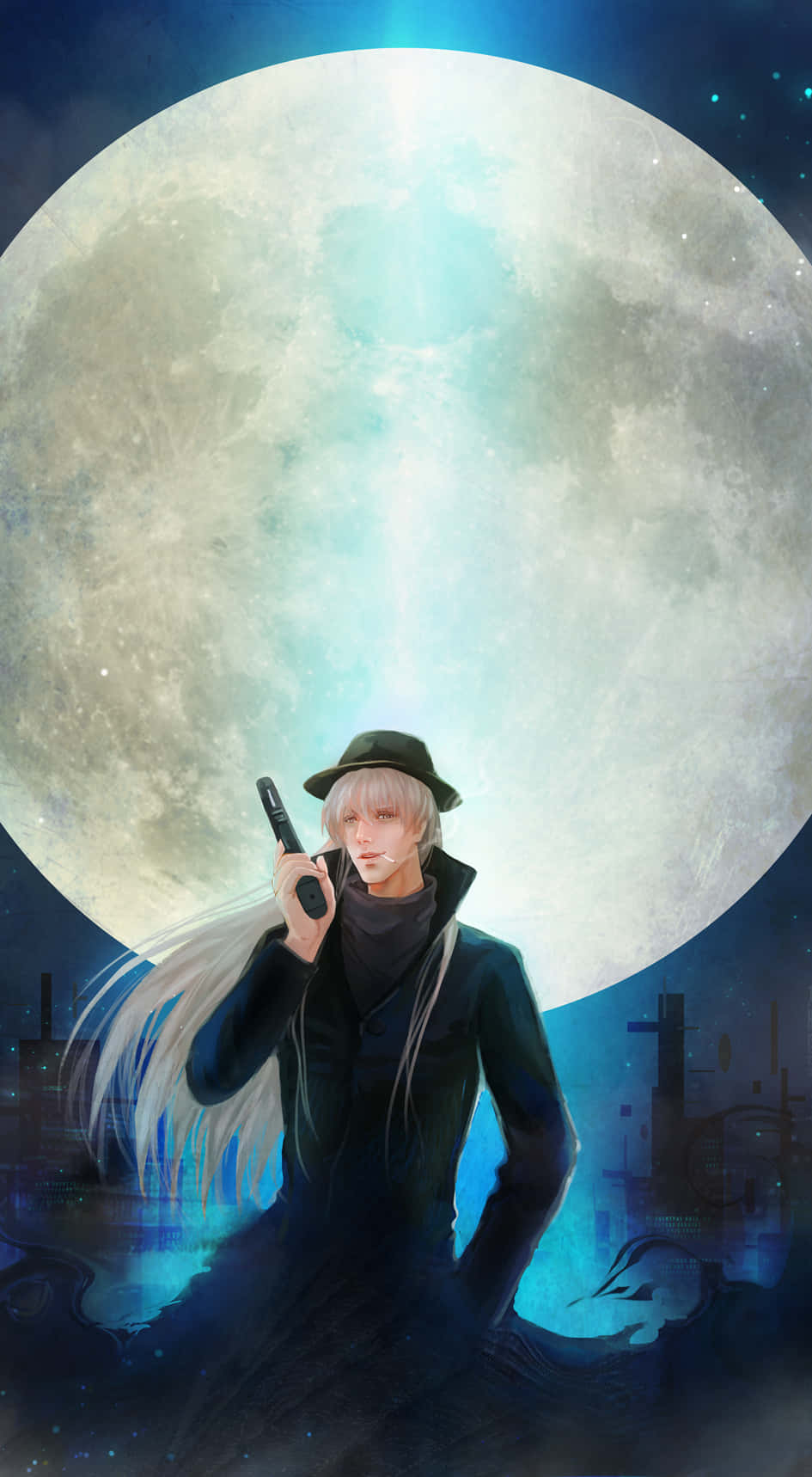 Gin, Detective Conan, silver-haired, HD Phone Wallpaper