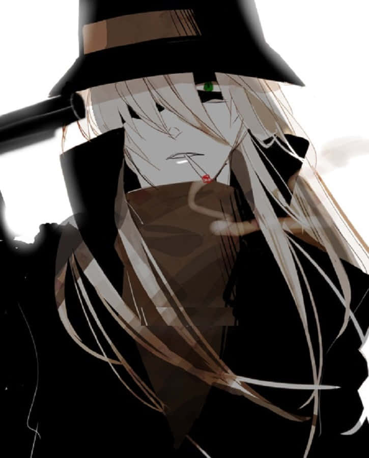 Gin, Detective Conan, long white hair, SD Phone Wallpaper