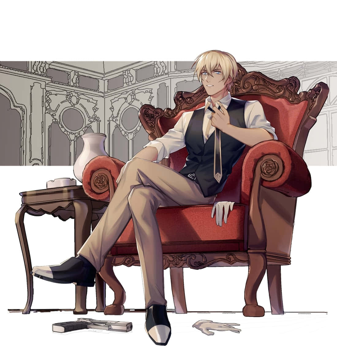 Detective Conan, Rei Furuya, blonde anime man, SD Phone Wallpaper