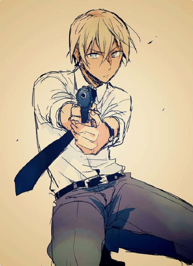 Rei Furuya, Detective Conan, blonde anime boy, SD Phone Wallpaper