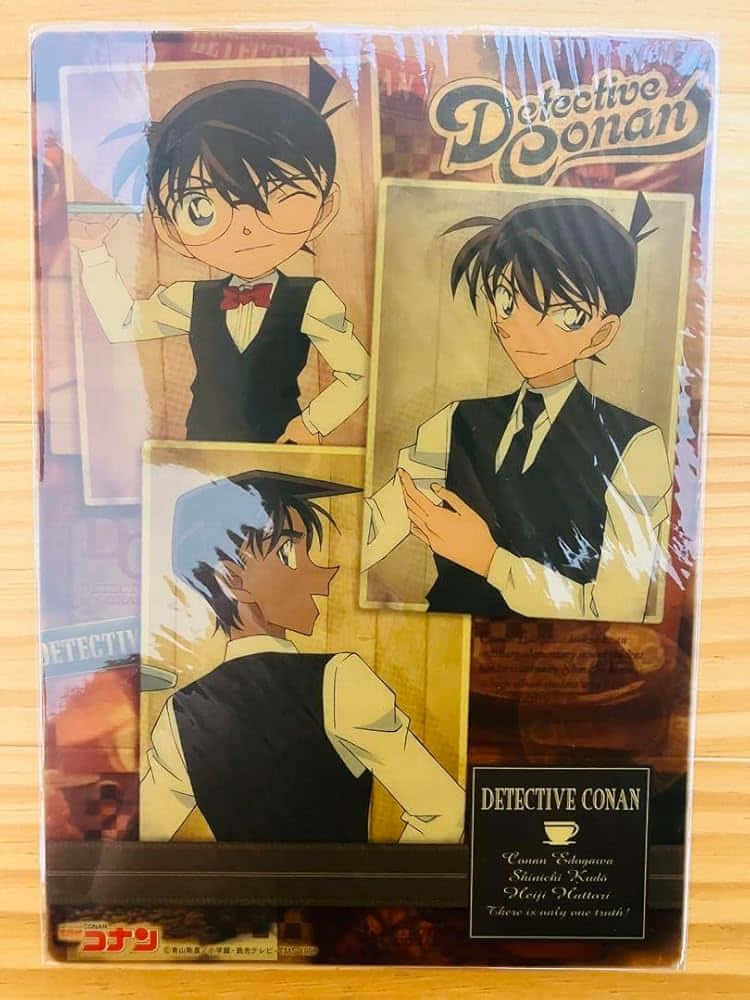 Detective Conan, anime DVD cover, main character, SD Phone Wallpaper