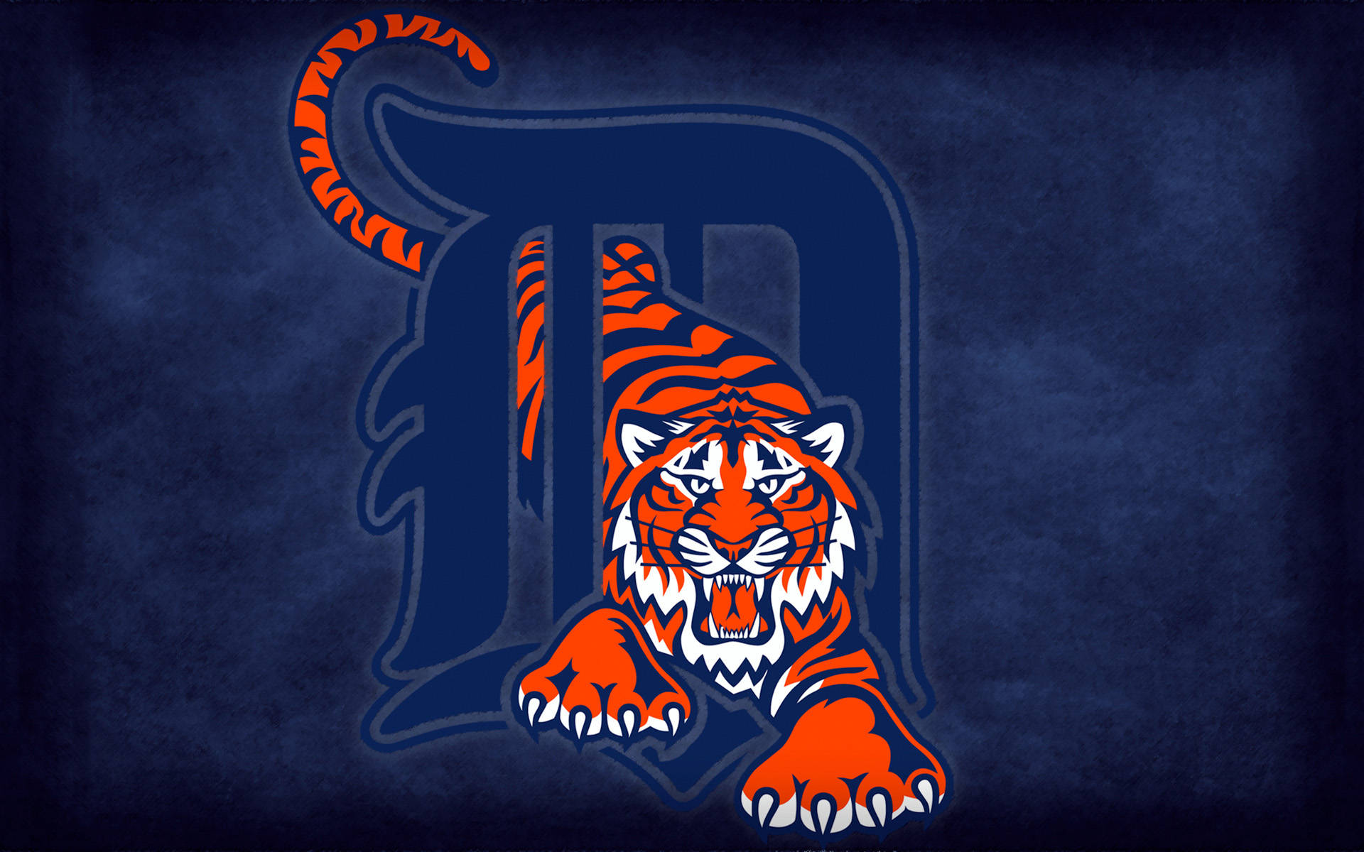 Detroit Tigers, orange tiger, black stripes, Full HD Desktop Wallpaper