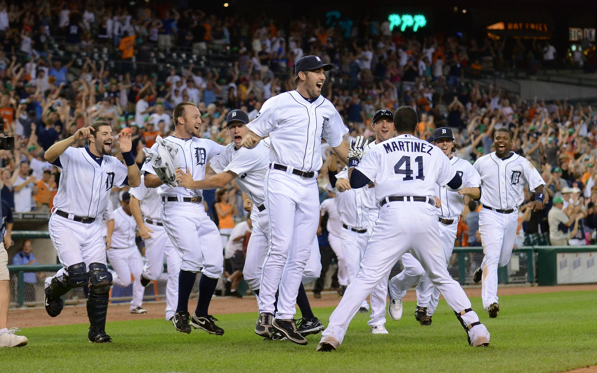 Detroit Tigers, 2013, green field, Full HD Desktop Wallpaper