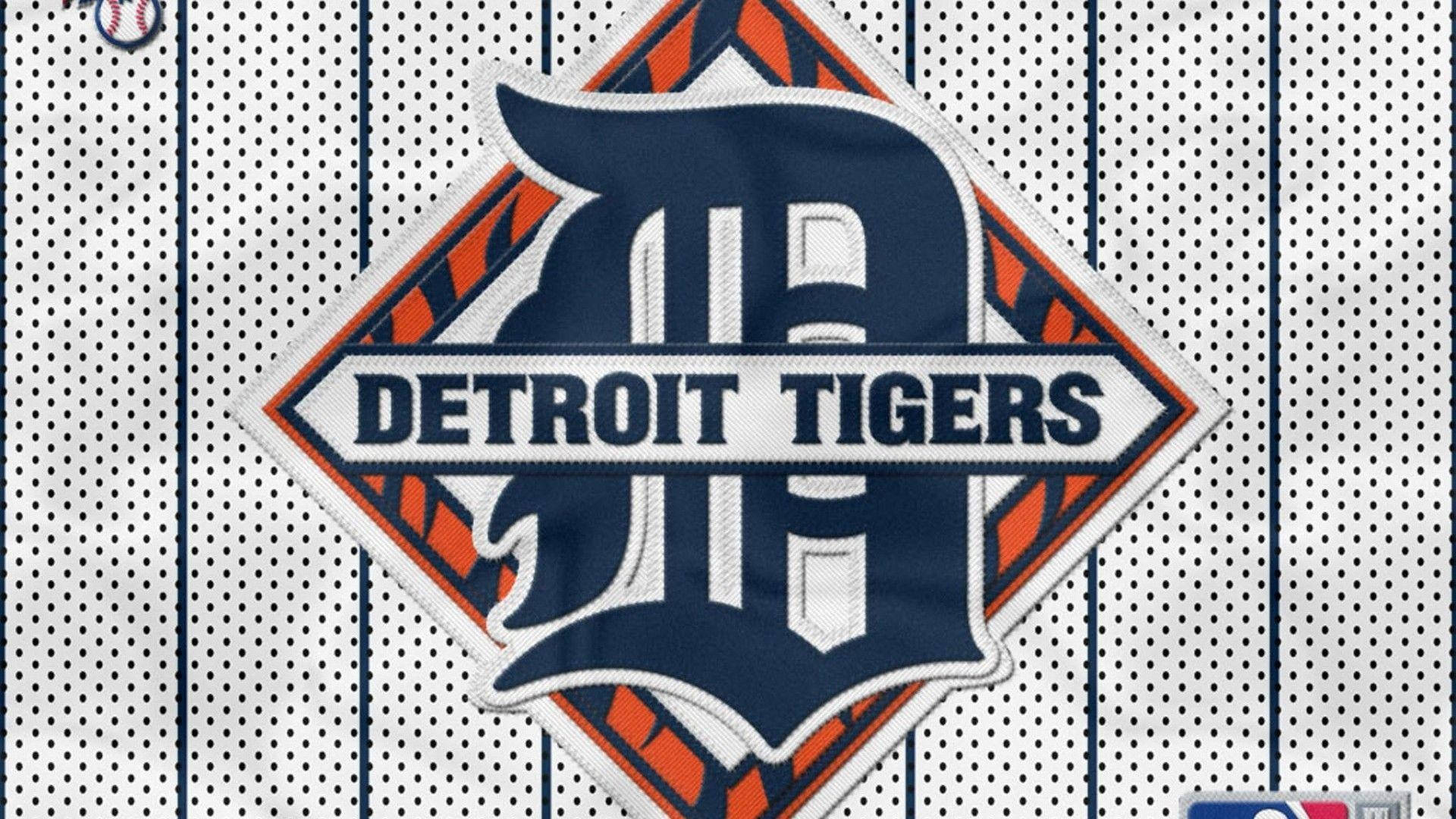 Detroit Tigers, blue, orange, Full HD Desktop Wallpaper