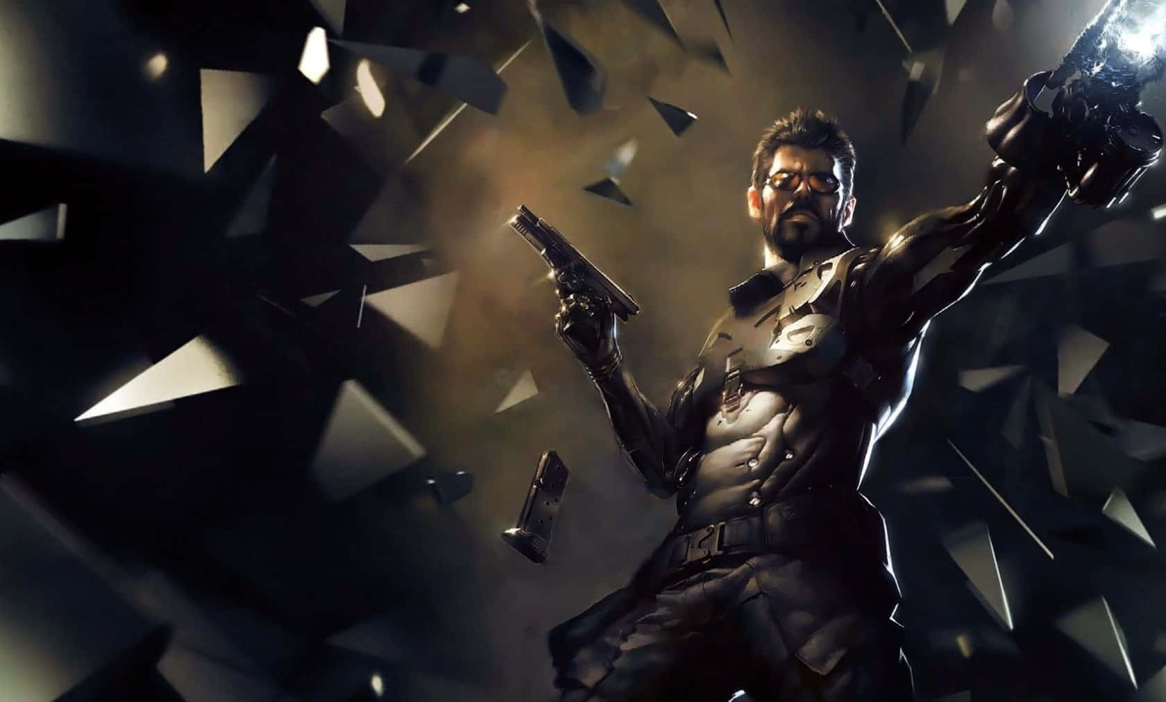 Deus Ex: Mankind Divided, tactical gear, pistols, HD Desktop Wallpaper