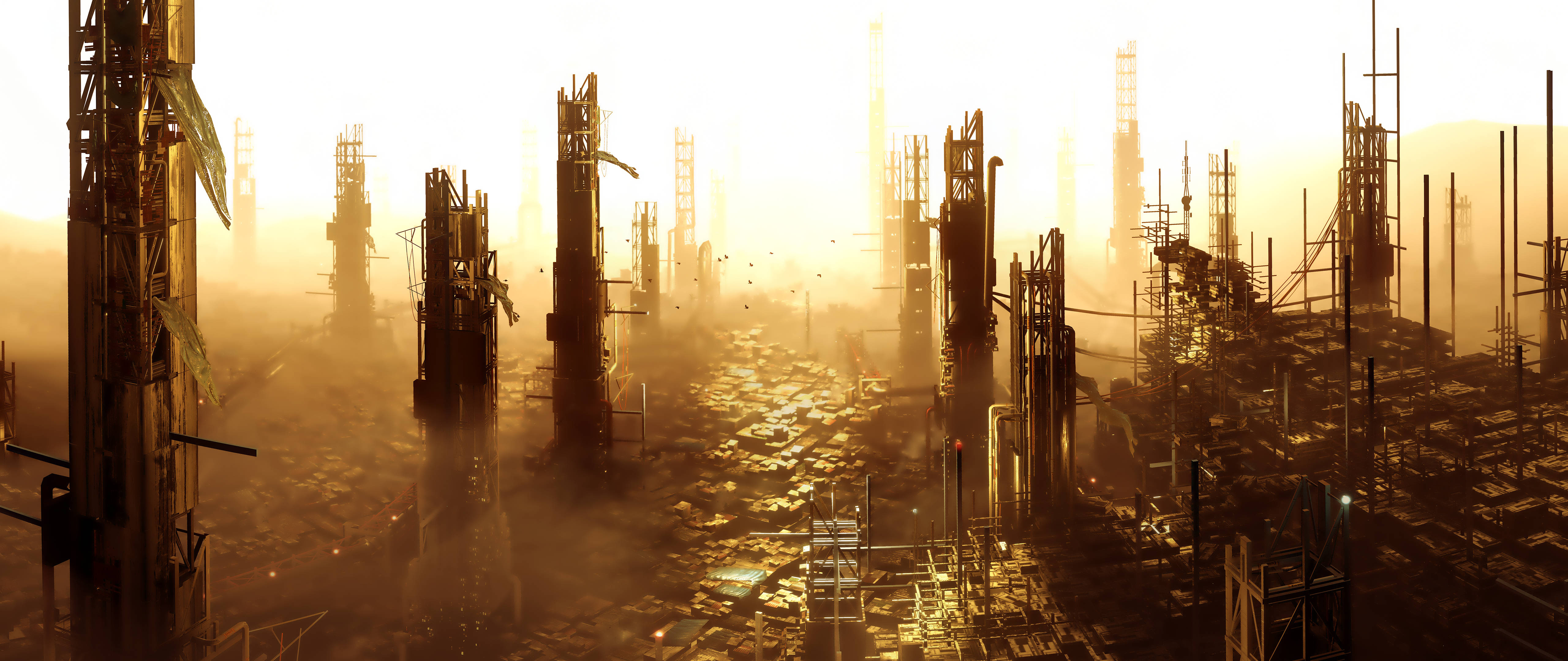 Deus Ex, Sunlight, haze, 5K Desktop Wallpaper