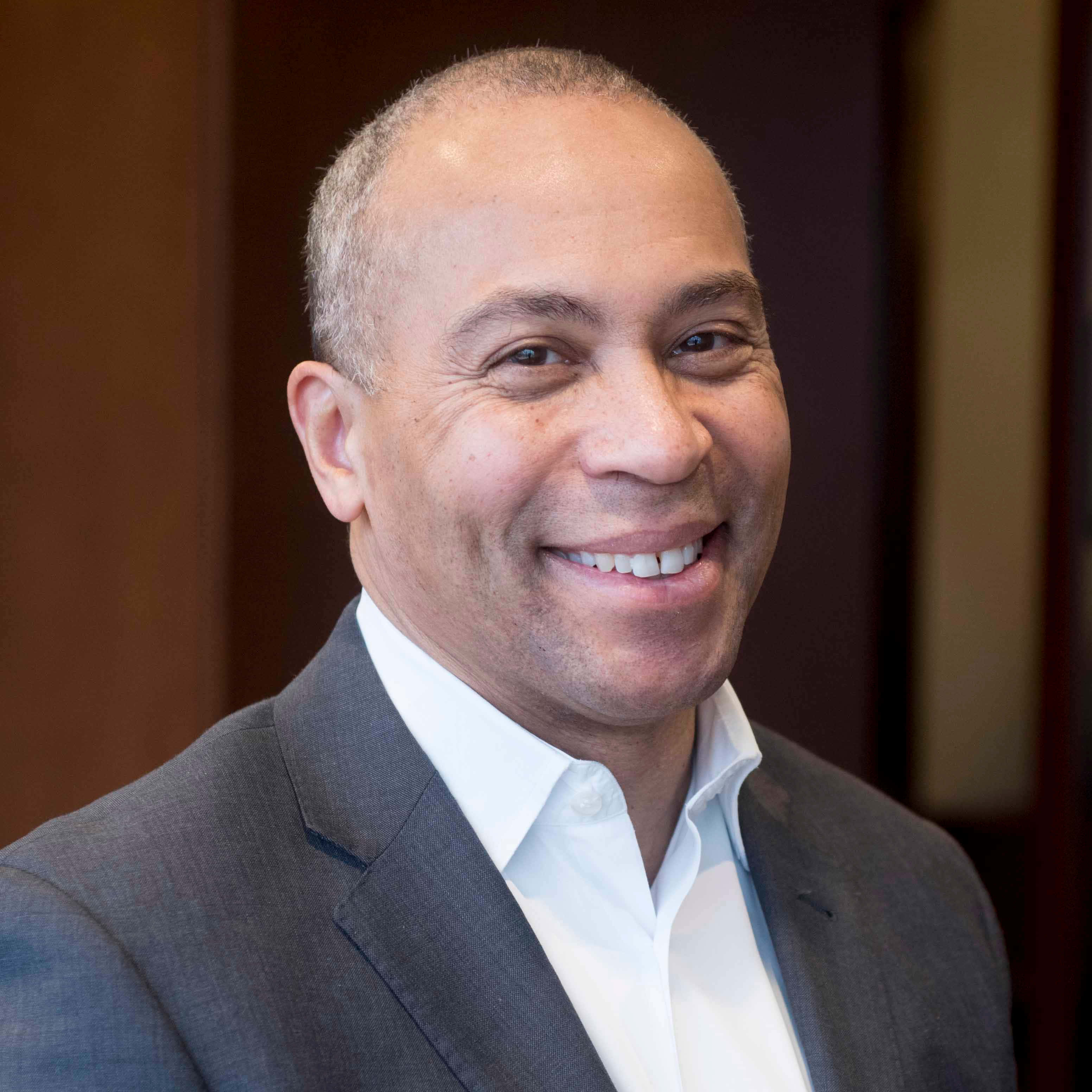 Deval Patrick, gray suit, white shirt, 2K Desktop Wallpaper