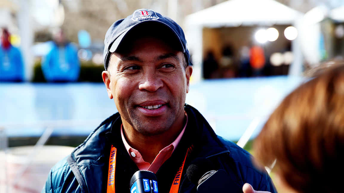 Deval Patrick, cap, jacket, SD Desktop Wallpaper