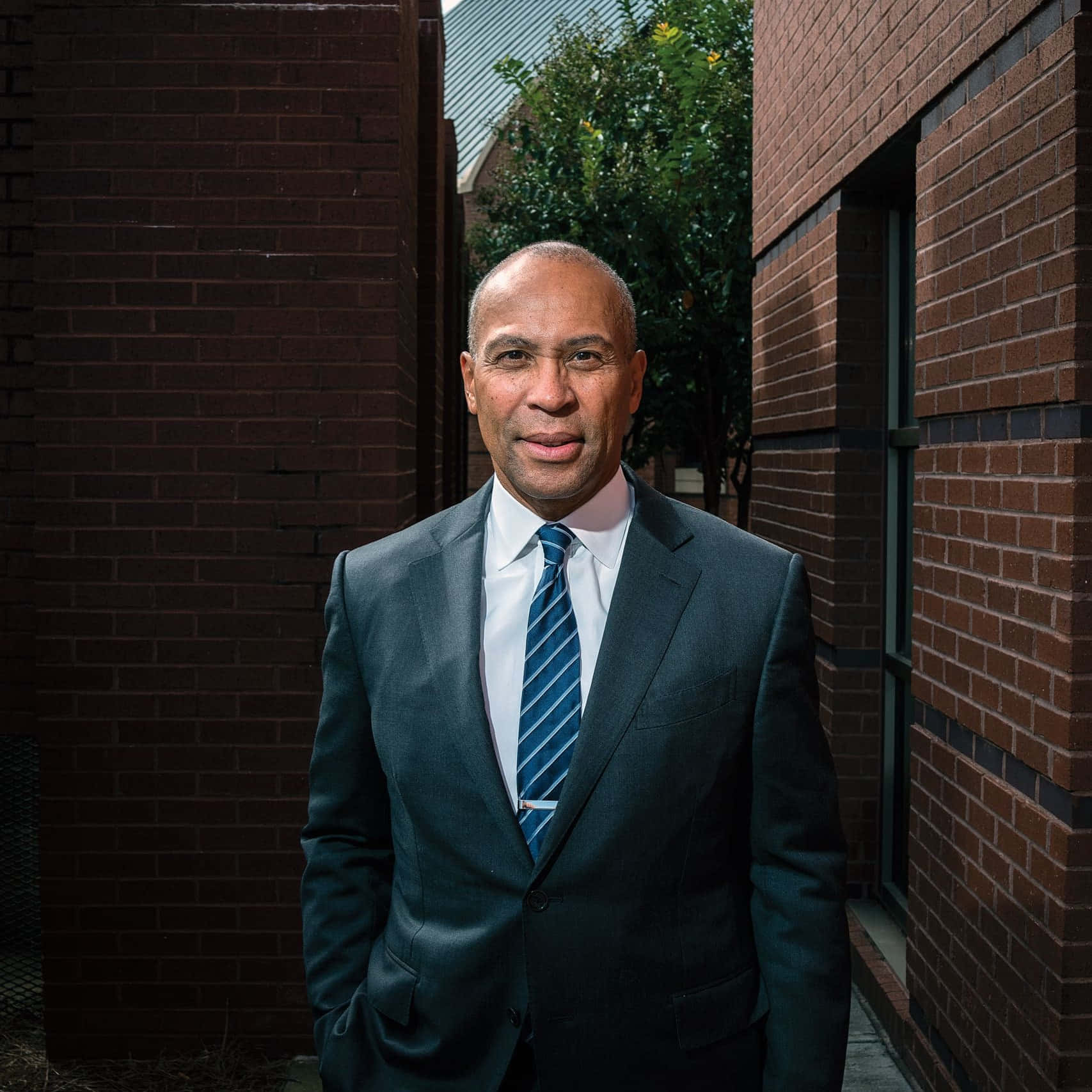 Deval Patrick, back alley, brick walls, HD Desktop Wallpaper