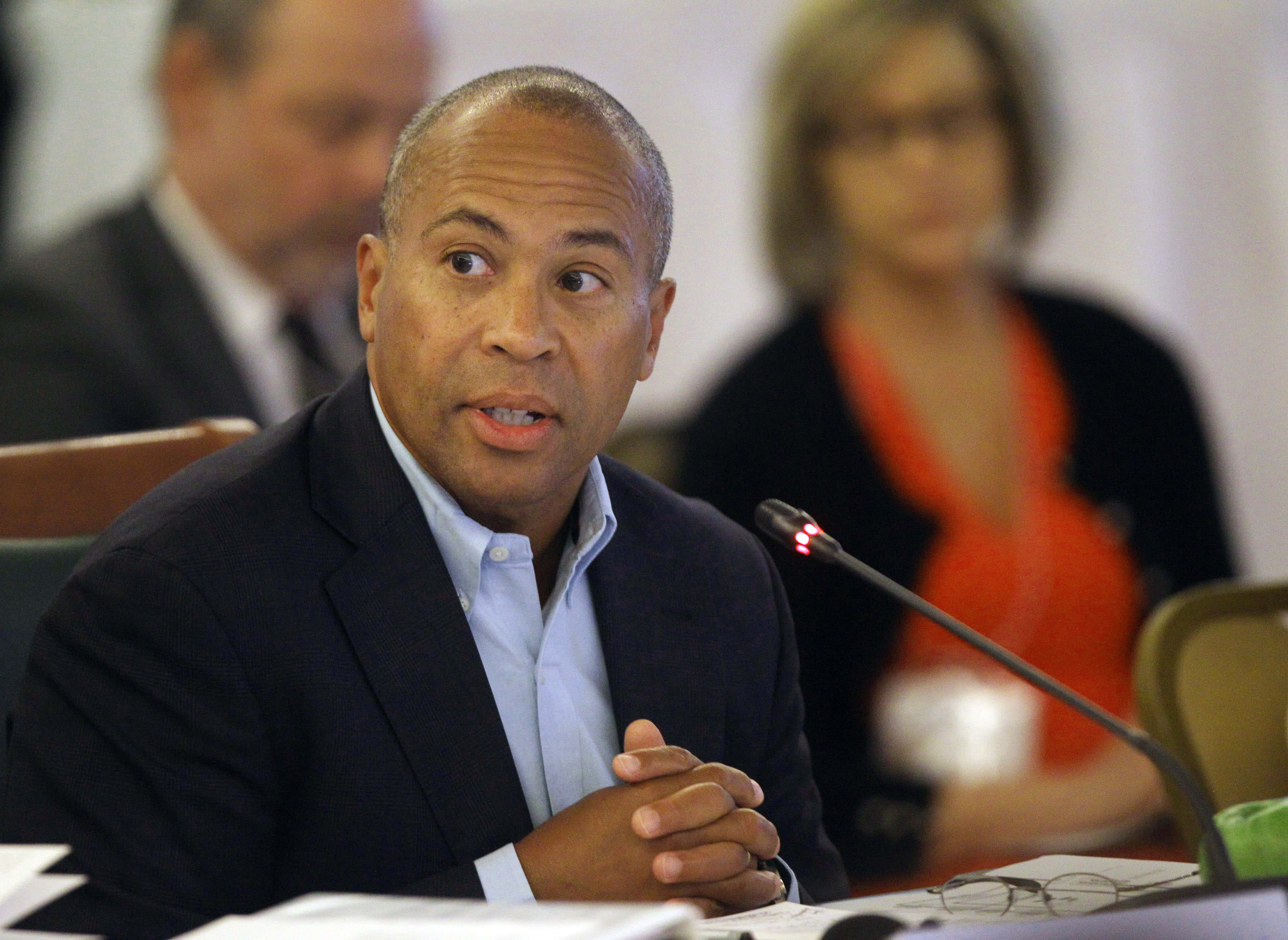 Deval Patrick, dark suit, microphone, 4K Desktop Wallpaper