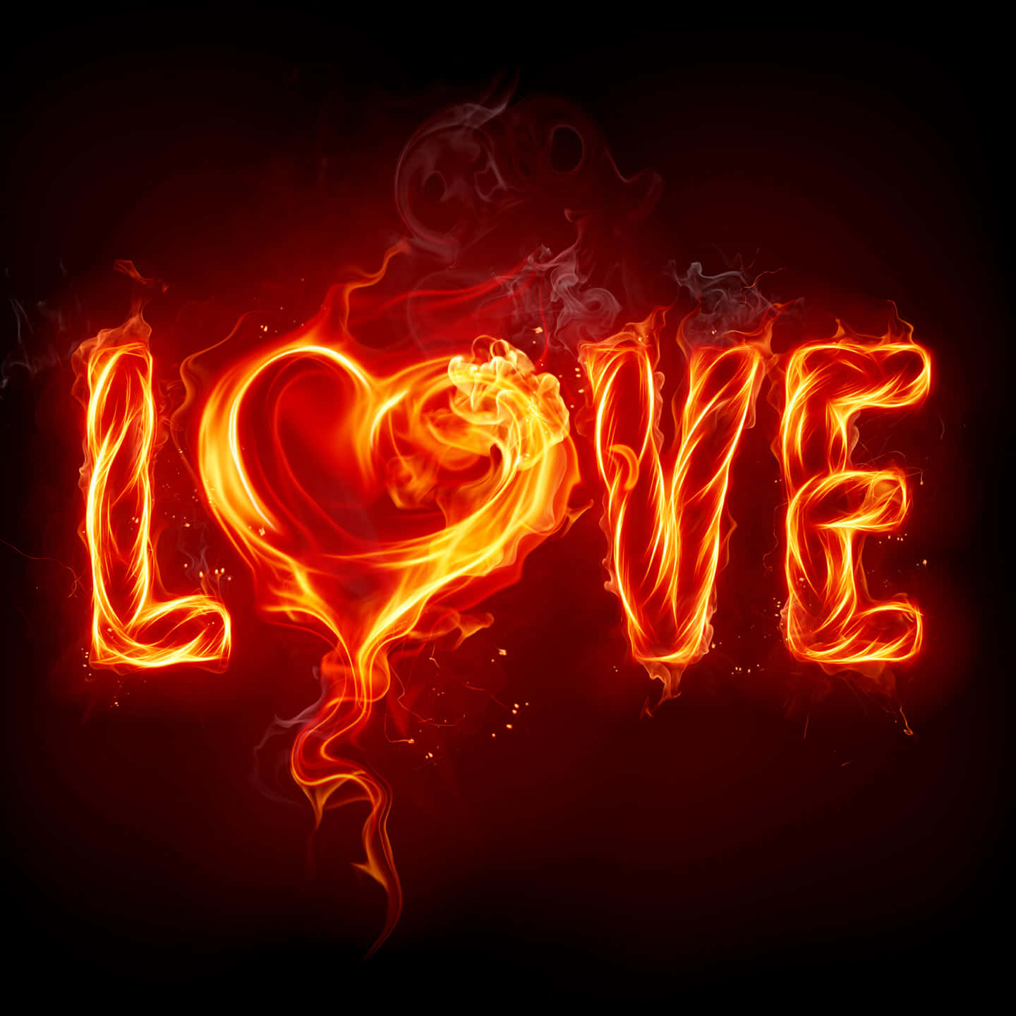 PFP, flaming, vibrant orange, HD Desktop Wallpaper