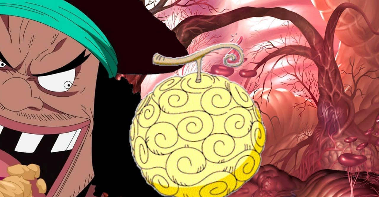 Devil Fruit, green bandana, yellow fruit with swirls, SD Desktop Wallpaper