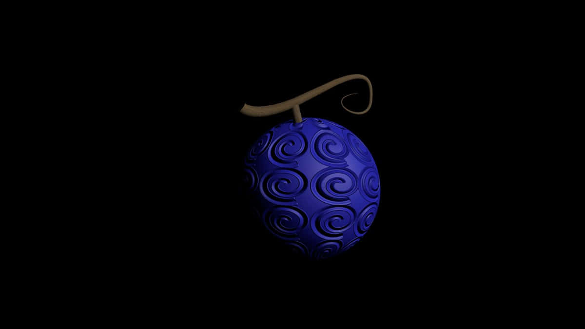 Devil Fruit, glowing blue, spherical fruit, SD Desktop Wallpaper