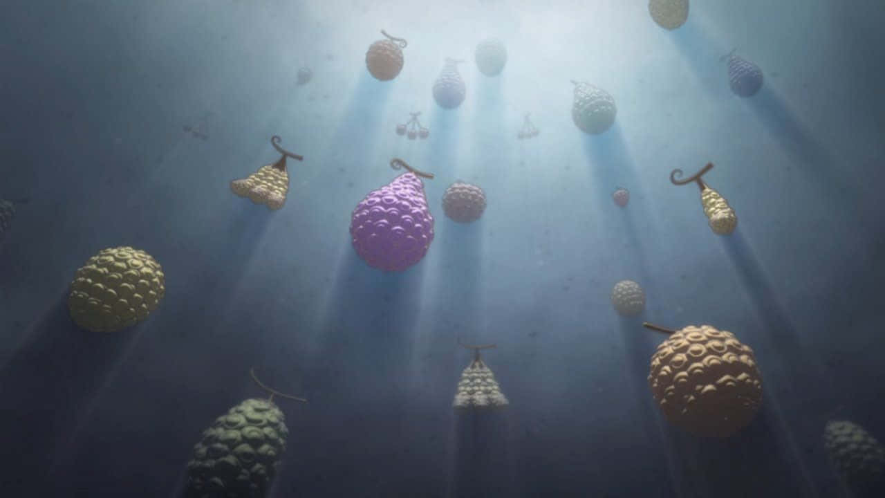 Devil Fruit, sunlight beams, deep blue water, HD Desktop Wallpaper