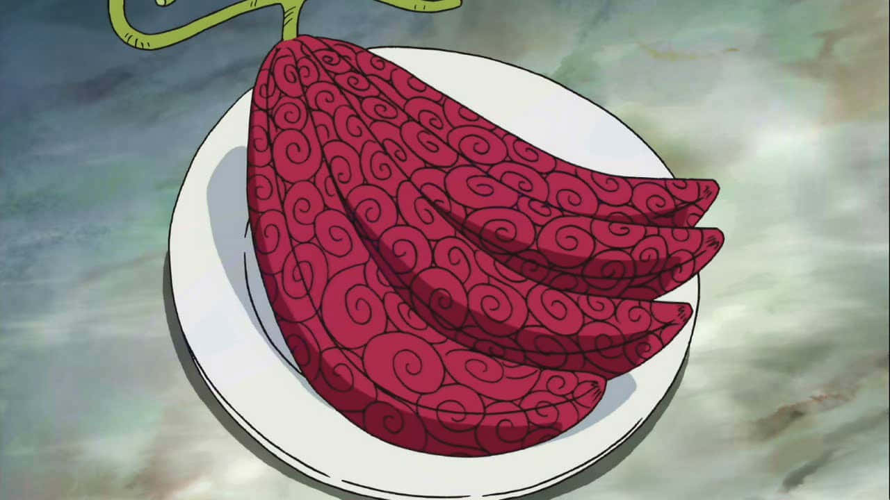 Devil Fruit, red fruit, swirling patterns, HD Desktop Wallpaper